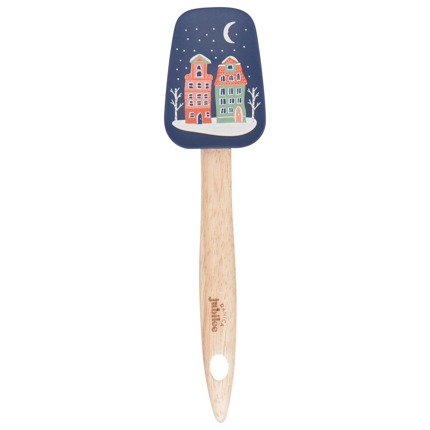 Jubilee Candy Cane Lane Spoonulas Set of 2 - Christmas Baking Utensils for Cookies, Desserts & Hot Drinks - Perfect Holiday Kitchen Gift