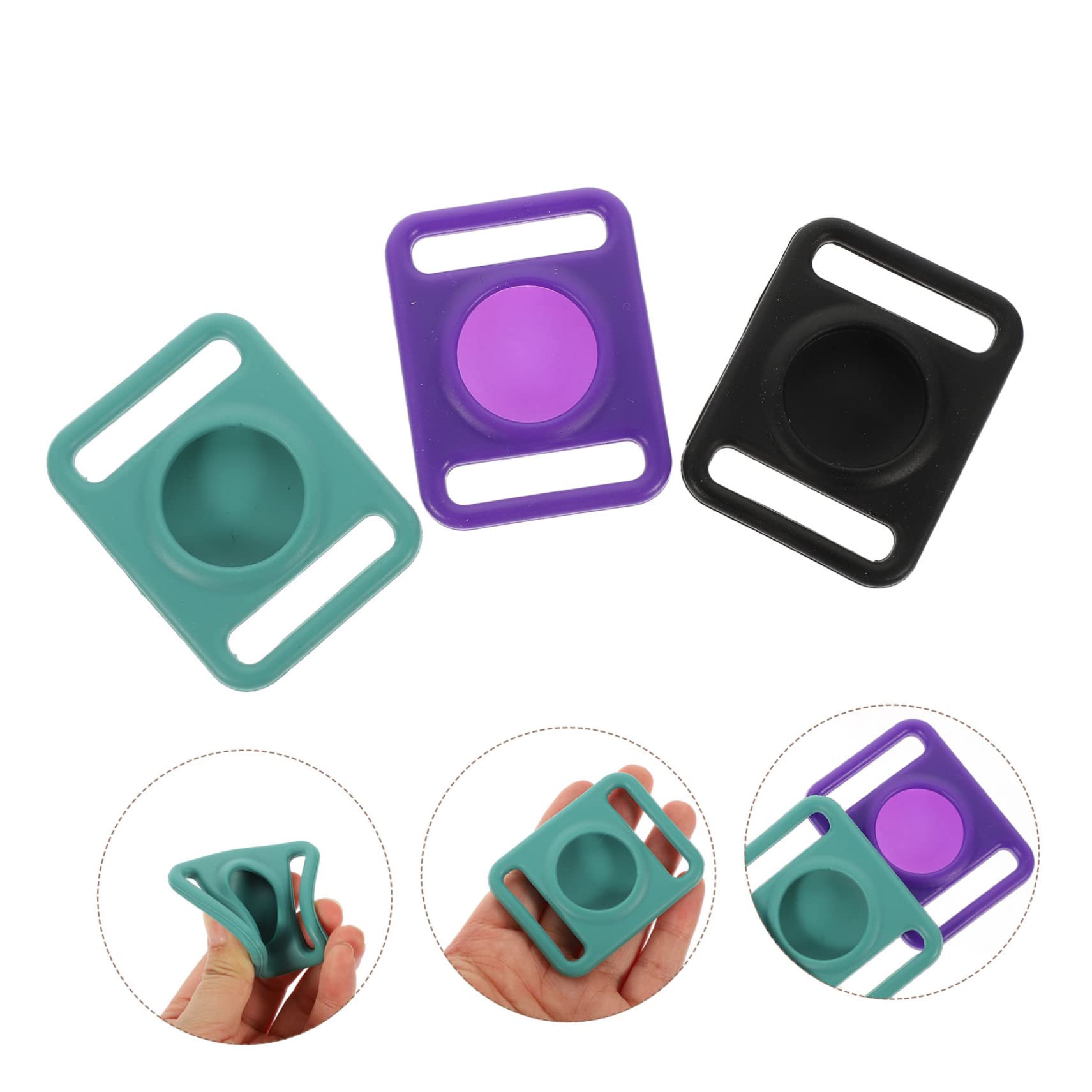 Gadpiparty 5 Sets AirTag Tracer Sleeve - Protective Cover & Label Kit (3pcs x 5) for Apple AirTag - Perfect for Luggage, Keys, Pets & Personal Item Tracking