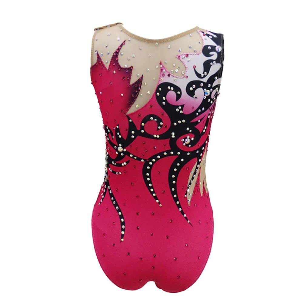 LIUHUO Girls Synchronized Swimming Suit - Competition & Training Leotard with Hair Piece | Perfect for Swim Meets, Practice & Water Ballet Performances