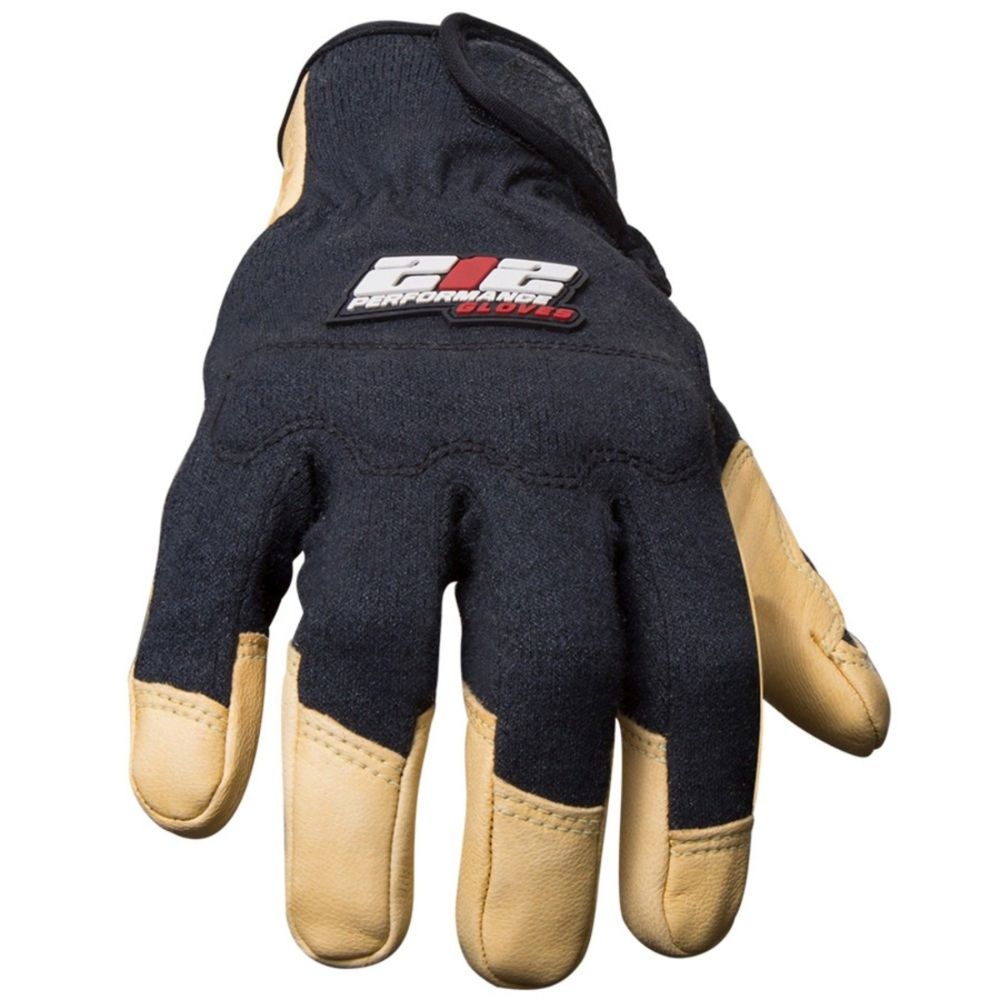 212 Performance FRGGSA 05 009 GSA Compliant Fire Resistant Premium Leather Work Gloves - Medium Black - Ideal for Welding, Construction & Industrial Safety Use