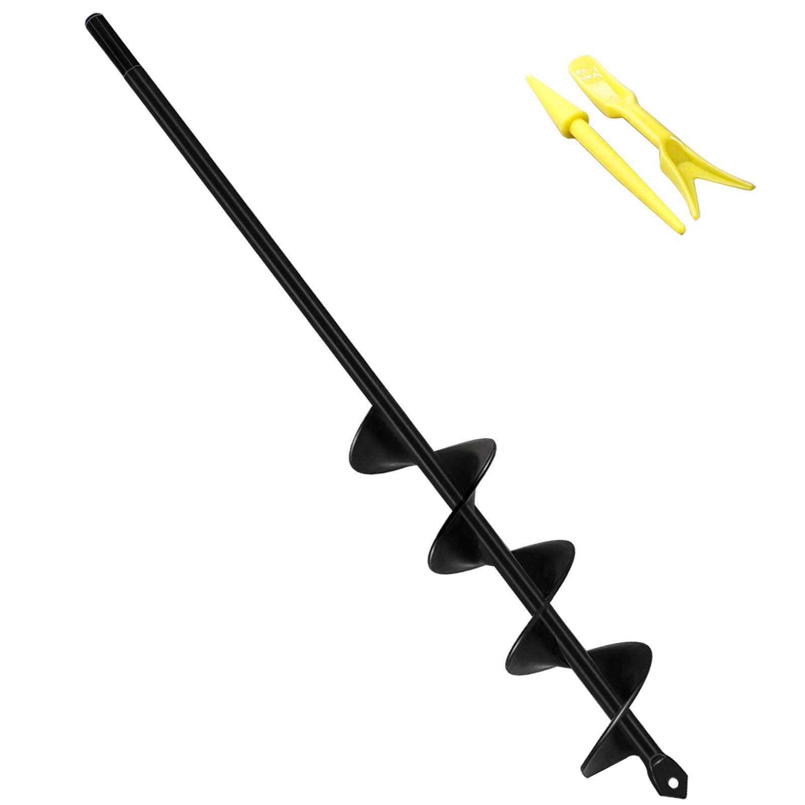 1.8x14.6 Inch Heavy Duty Garden Auger Drill Bit for Planting - Spiral Bulb Planter & Post Hole Digger for Hex Driver Drill - Perfect for Gardening, Landscaping & DIY Projects