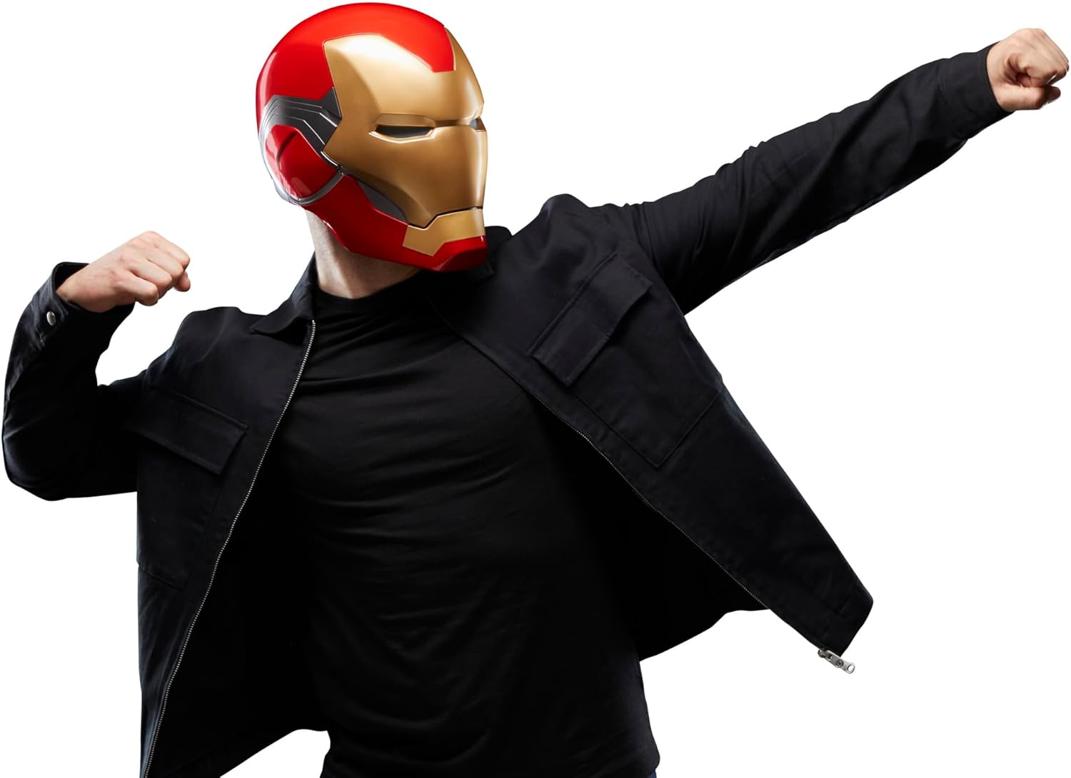 Marvel Legends Iron Man Helmet Avengers Endgame - Official Collectible Replica for Cosplay, Display & Gifts - Perfect for Halloween, Comic Con & Superhero Fans