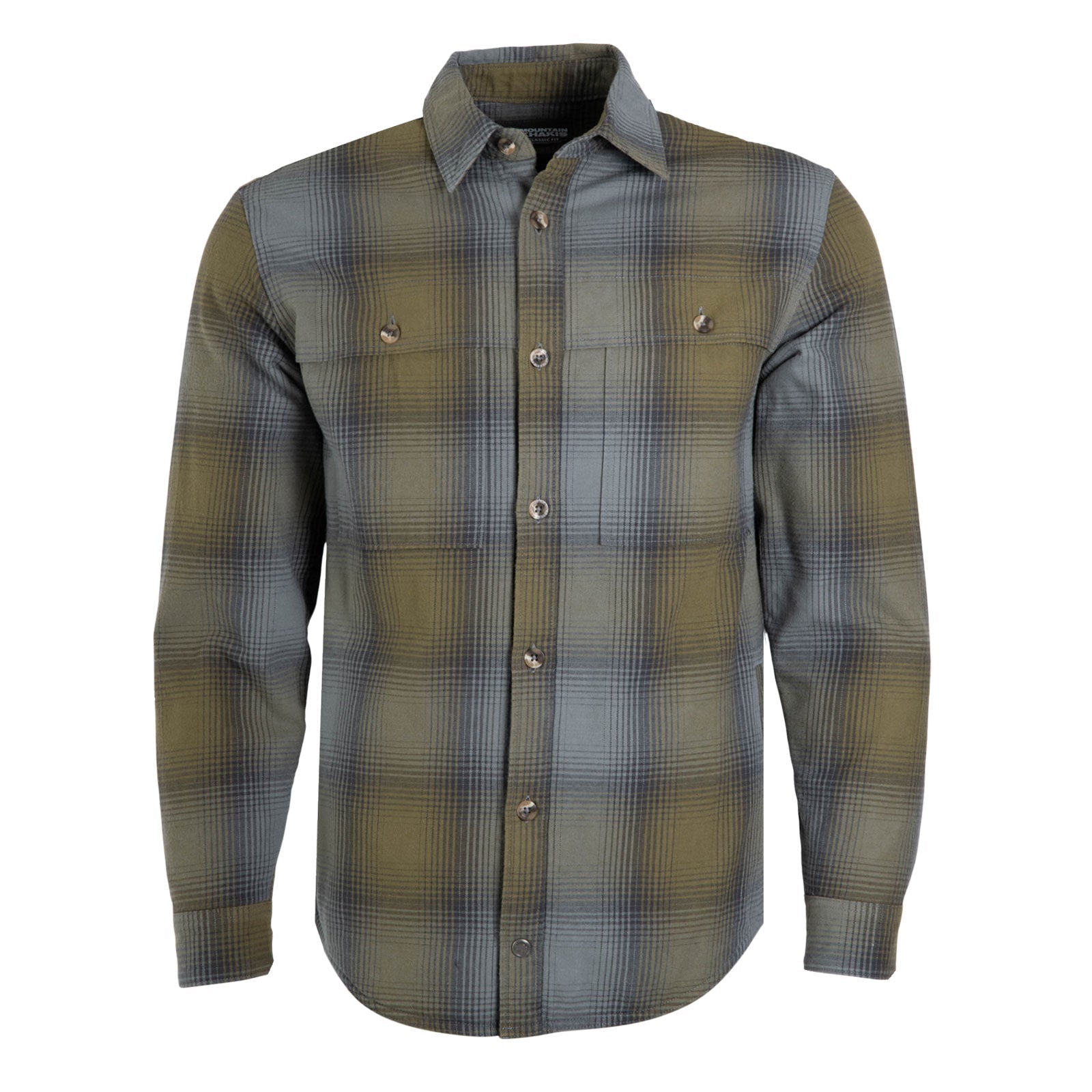 Men's Boone Shirt Jacket in Forest Moss - Lightweight Flannel Shirt for Outdoor Hiking, Camping & Casual Fall Wear