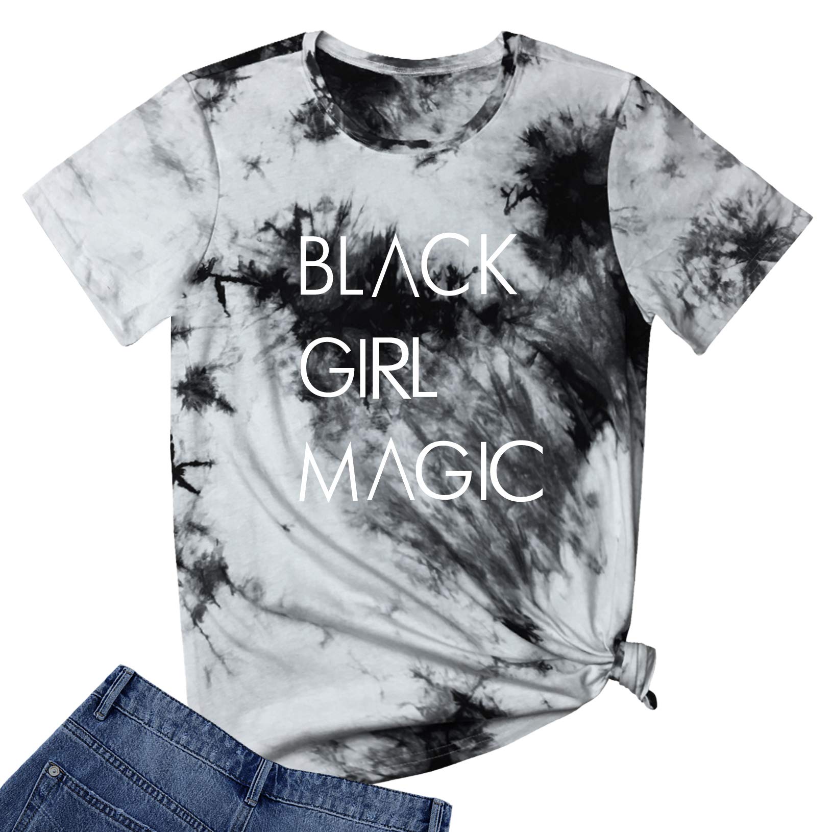 BLACKOO Women's Cute Graphic T-Shirts - Summer Short Sleeve Casual Tops for Women - Perfect for Beach, Vacation & Everyday Wear