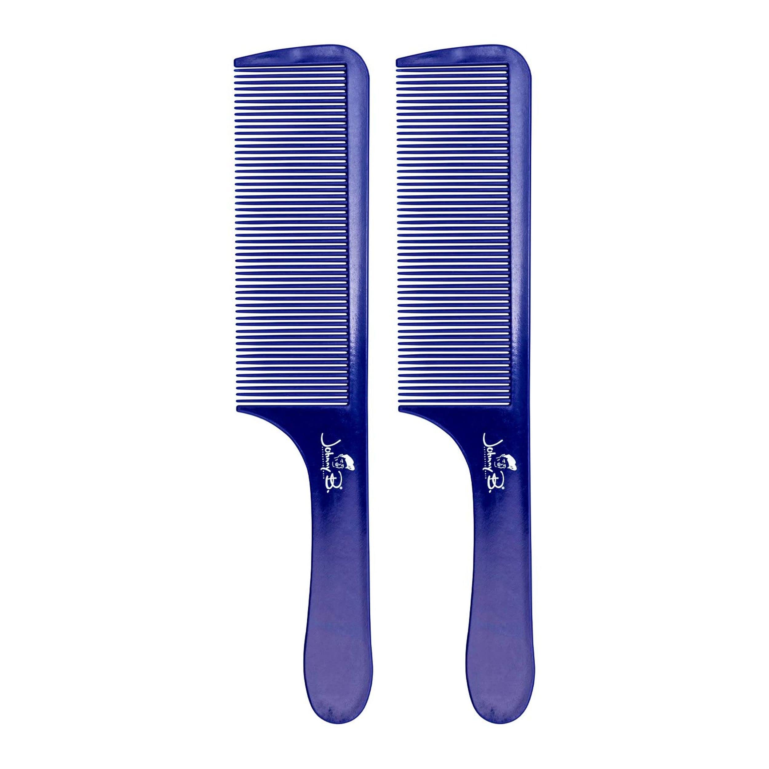 JOHNNY B. Get Faded Anti-Static Heat Resistant Professional Hair Combs - 2 Pack for Barbers & Stylists - Perfect for Salon, Home Haircuts & Styling