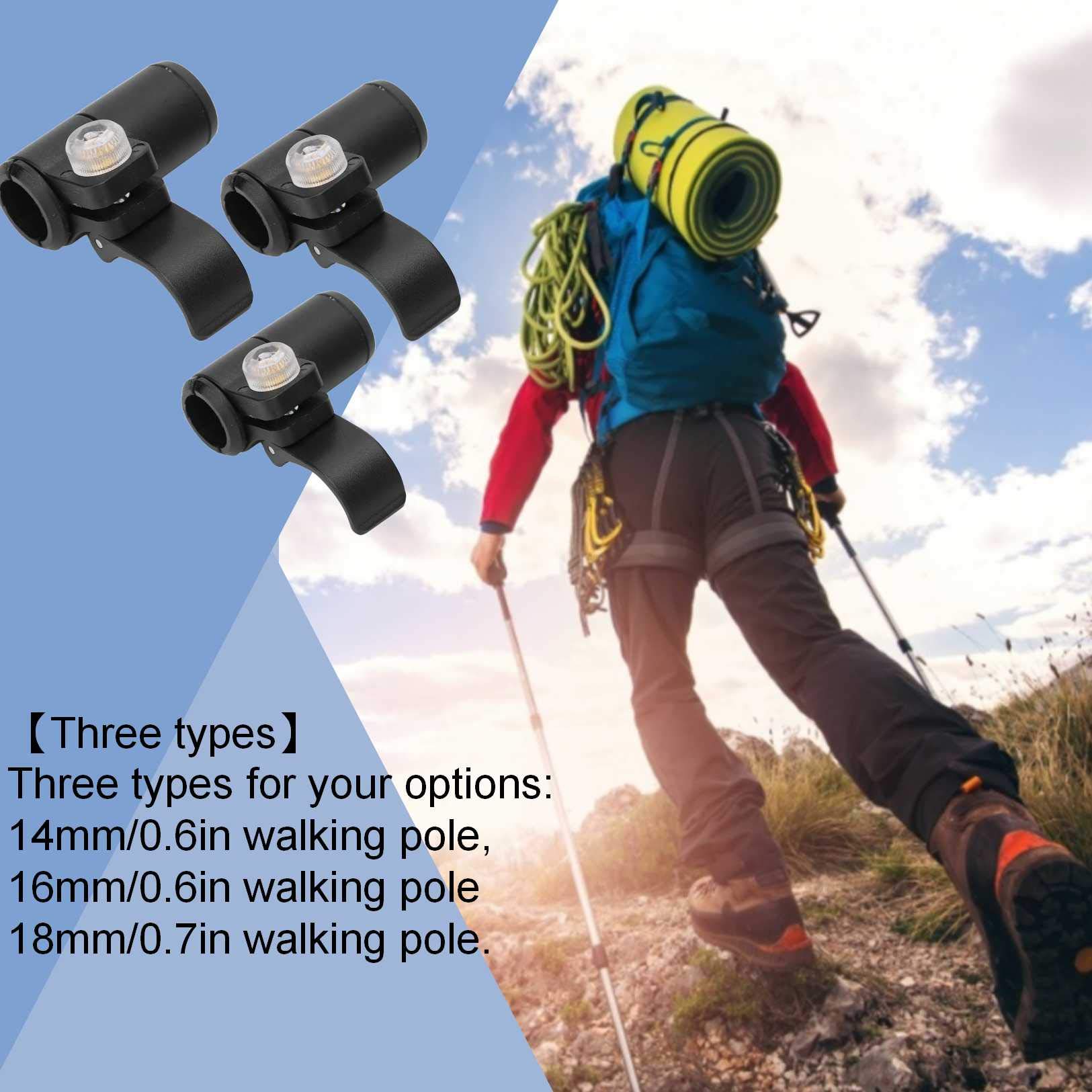 Climbing Stick Lock - External Pole Lock for Walking Sticks with Flip Lock | Portable, Sturdy & Lightweight Quick Lock Accessory for Hiking, Trekking & Outdoor Adventures | Perfect for Mountain Climbing, Backpacking & Trail Walking