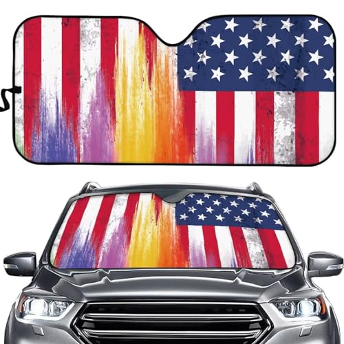 Rainbow USA Flag