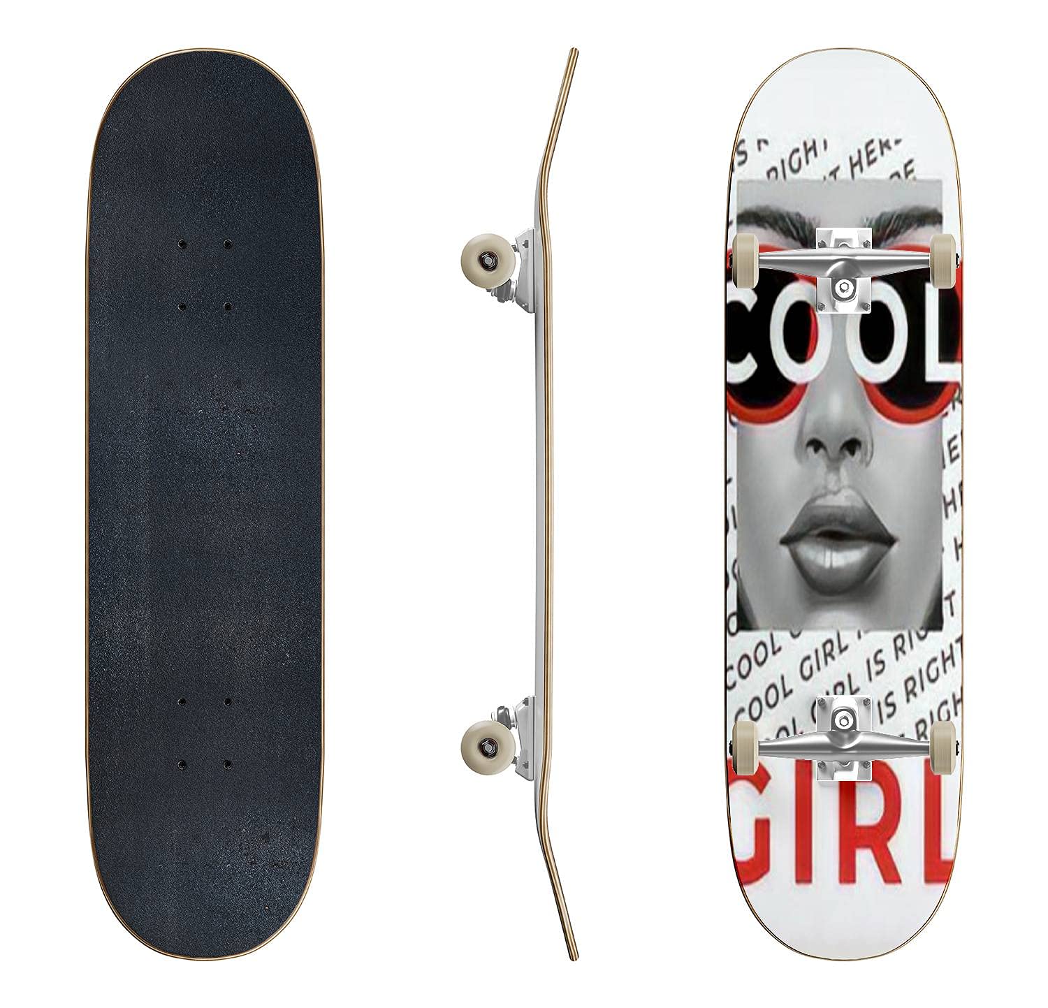 Vintage Skateboard Scooter Poster Design - Classic Concave Longboard for Beginners & Professionals | Extreme Sports Gear, Cool Teen Gifts for Skateboarding Enthusiasts | Perfect for Street Skating, Park Tricks & Commuting