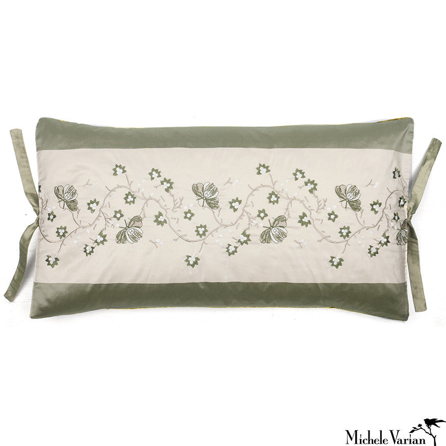 Embroidered Silk Butterfly Moss Wall Hanging 12x22 Inches - Elegant Home Decor for Living Room, Bedroom & Office