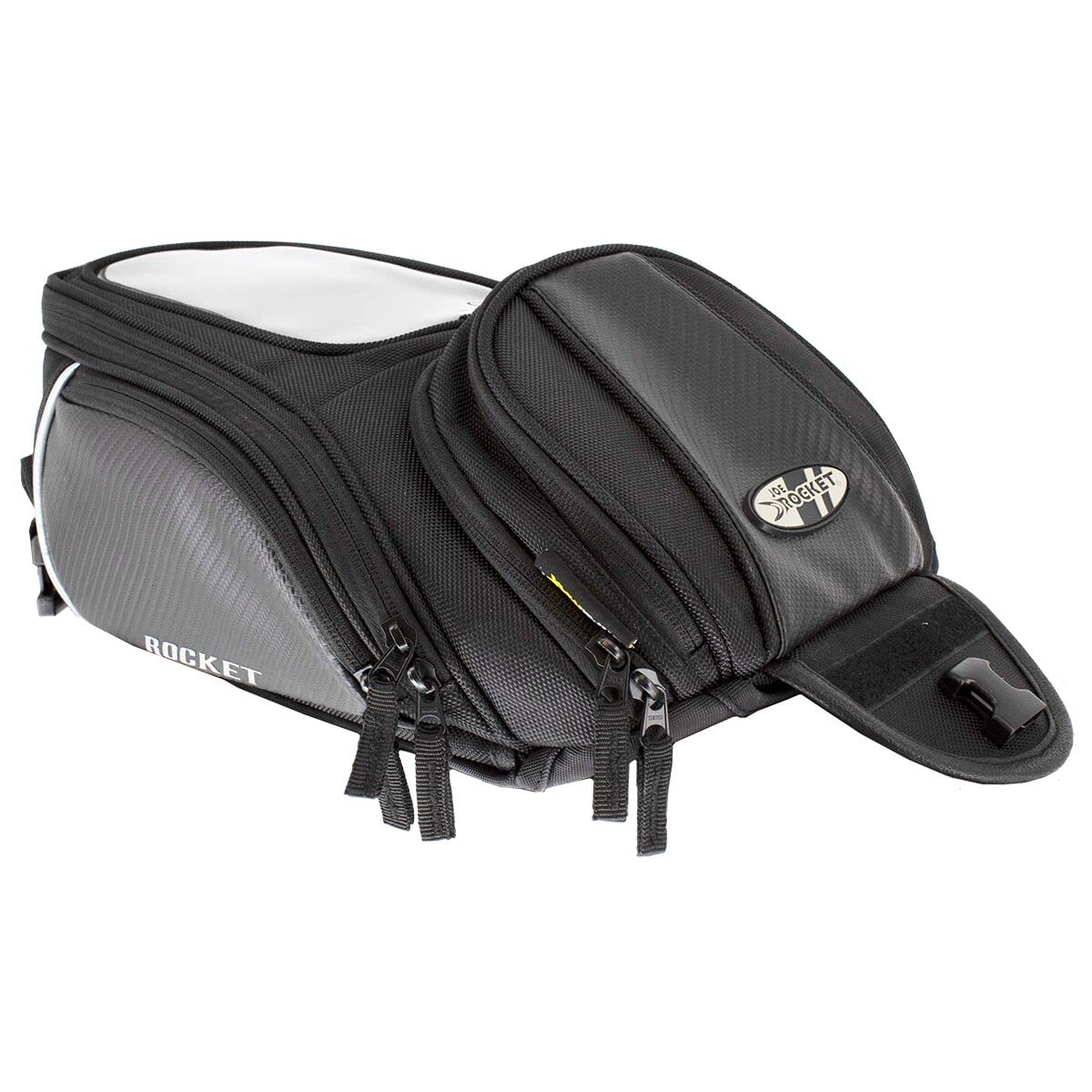 Joe Rocket Manta II XL Motorcycle Tank Bag - Black | Waterproof Storage for Maps, Phone & Essentials | Perfect for Touring & Adventure Riding