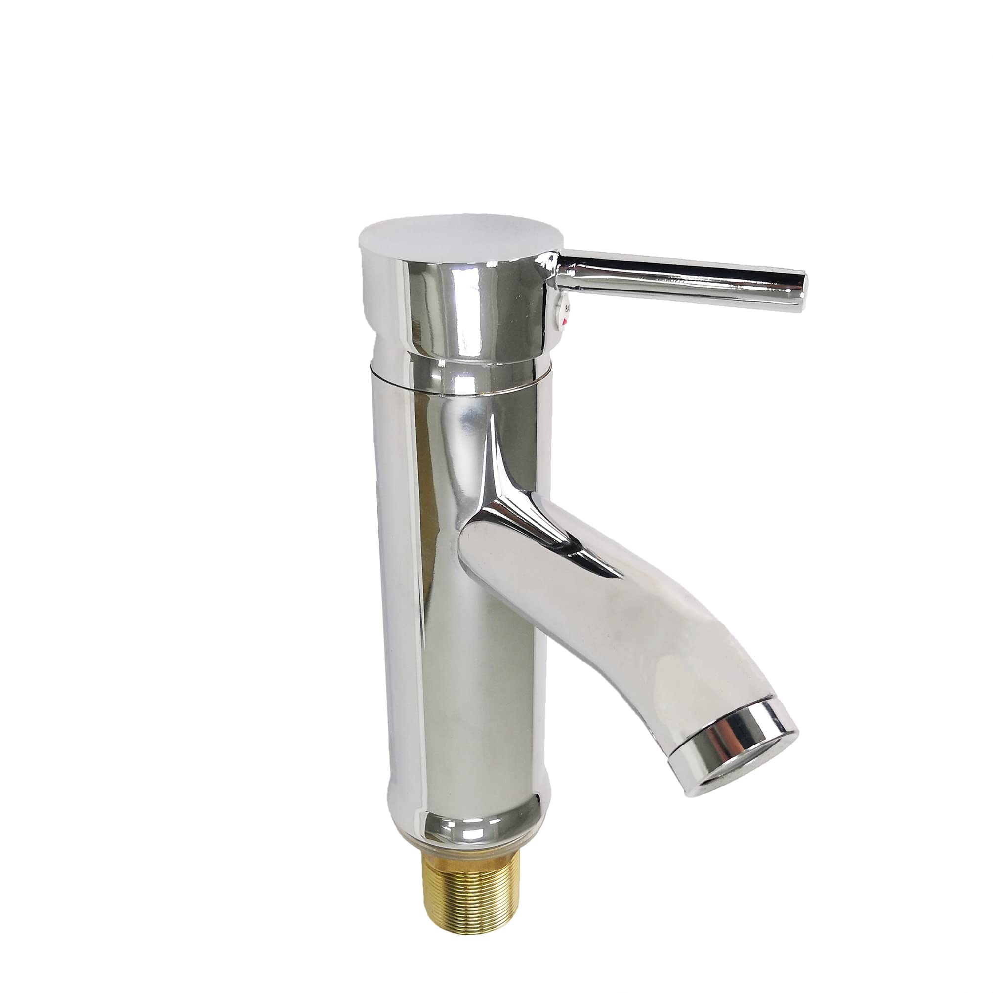 FixtureDisplays® Chrome Plated Vanity Faucet with Hot & Cold Water Control - Bathroom Sink Faucet for Modern Home Decor (Model 15552-NPF) | Perfect for Guest Bathrooms, Master Suites & Powder Rooms
