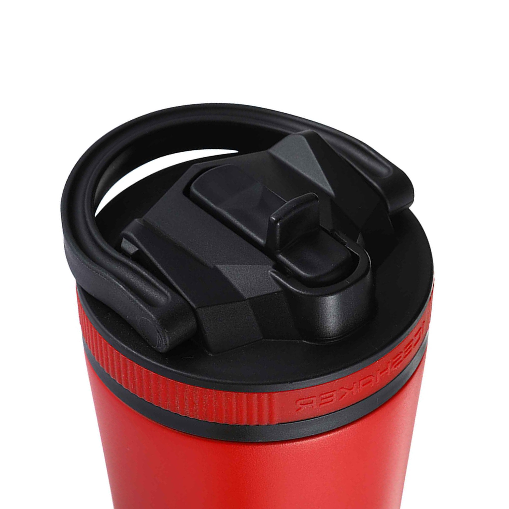 26oz Sports Water Bottle with Leak-Proof Sport Lid & Internal Straw - Black Lid with Red Band - Ideal for Gym, Hiking & Outdoor Activities