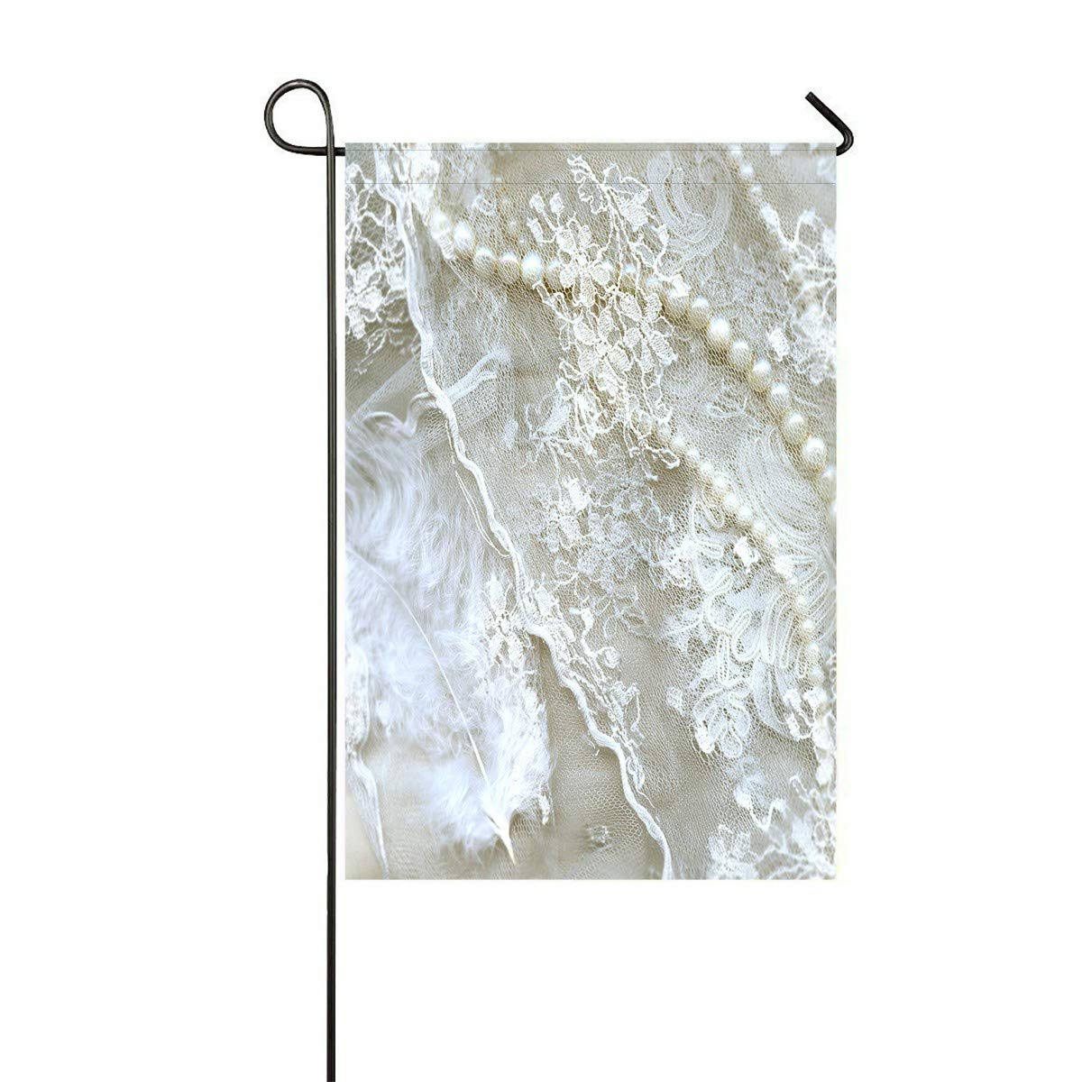 ECZJNT 12x18 Inch Wedding Garden Flag - Outdoor Decorative Textile Flag for Home, Party, and Garden Decor | Perfect for Weddings, Celebrations, and Outdoor Events