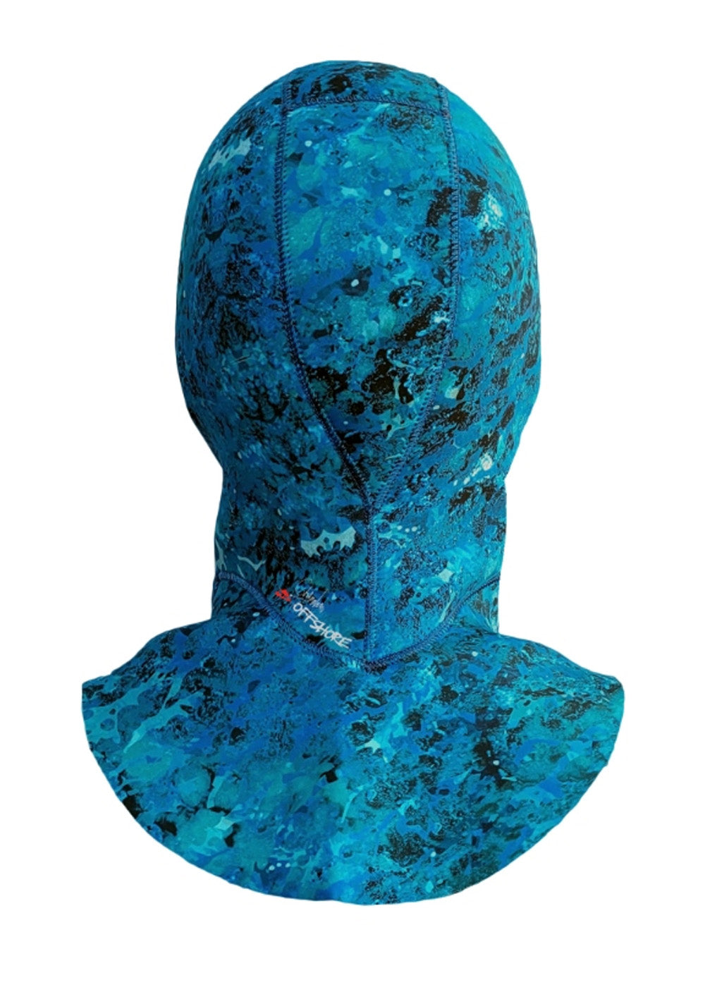 Ocean Hunter Chameleon Offshore 3mm Camo Blue Neoprene Scuba Diving Hood - Warm & Comfortable for Spearfishing, Snorkeling & Cold Water Adventures