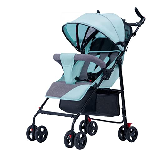 Lightweight Baby Stroller for Travel - Compact One-Hand Fold Jogging Stroller for Toddlers, Green | Perfect for Jogging, Shopping & Airplane Travel