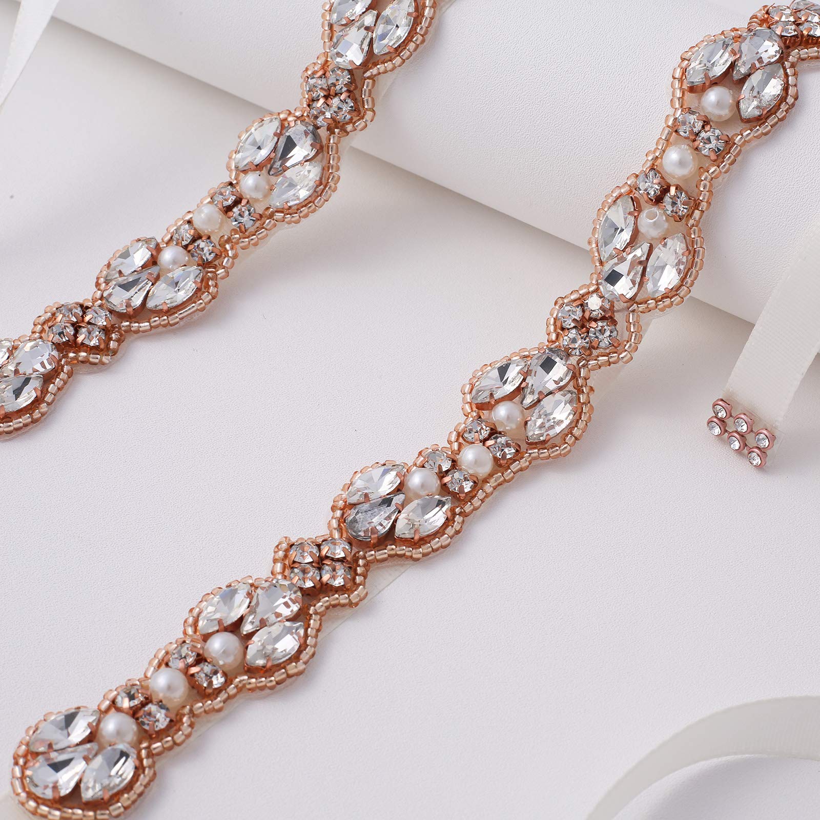 Sparkling Rhinestone Wedding Sash Belt for Women - Crystal Bridal Belt for Prom, Evening Dresses & Gowns - Perfect for Weddings, Parties & Special Occasions