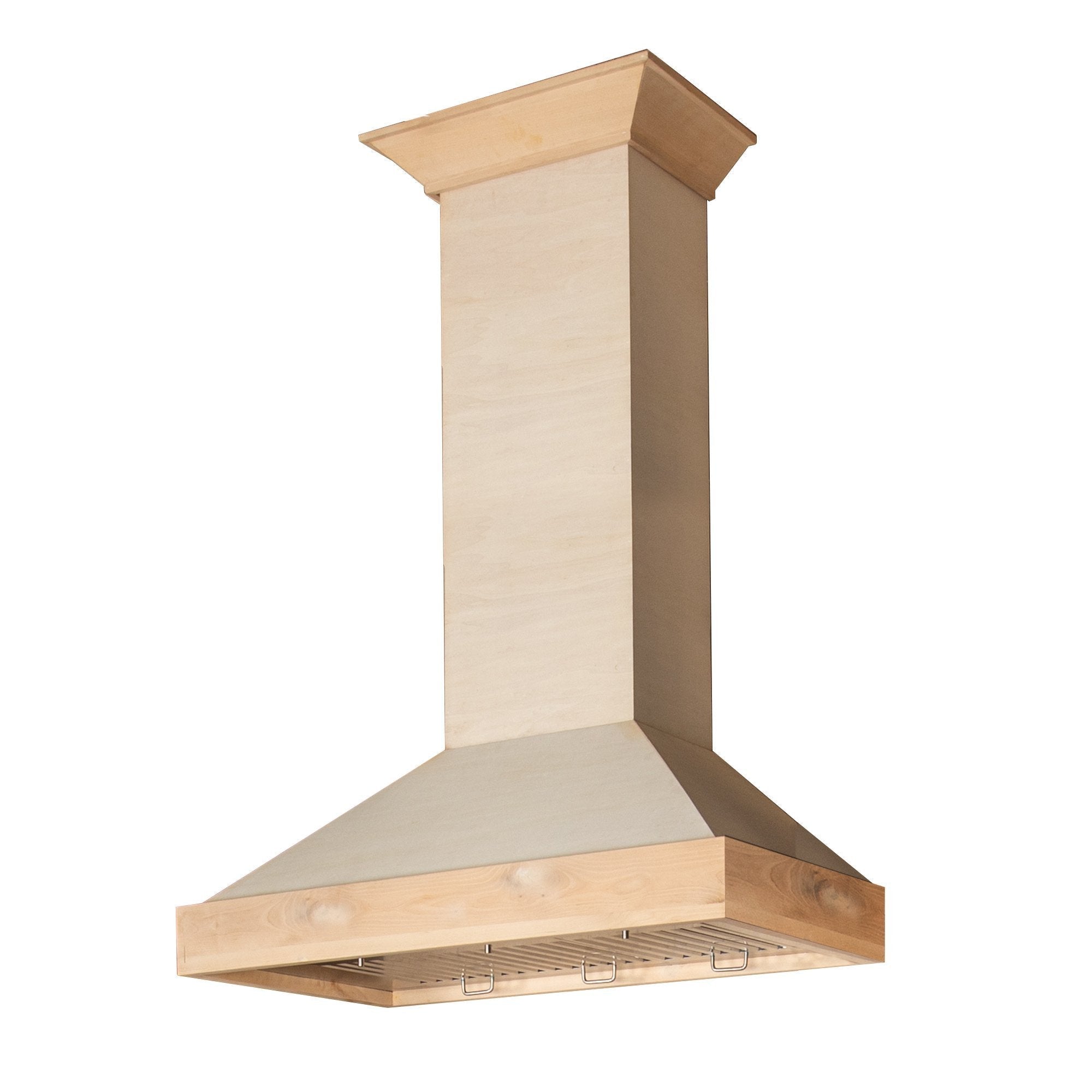 ZLINE KBUF 36-Inch Ducted Unfinished Wooden Wall Mount Range Hood - Professional Kitchen Ventilation for Home Cooking & Baking