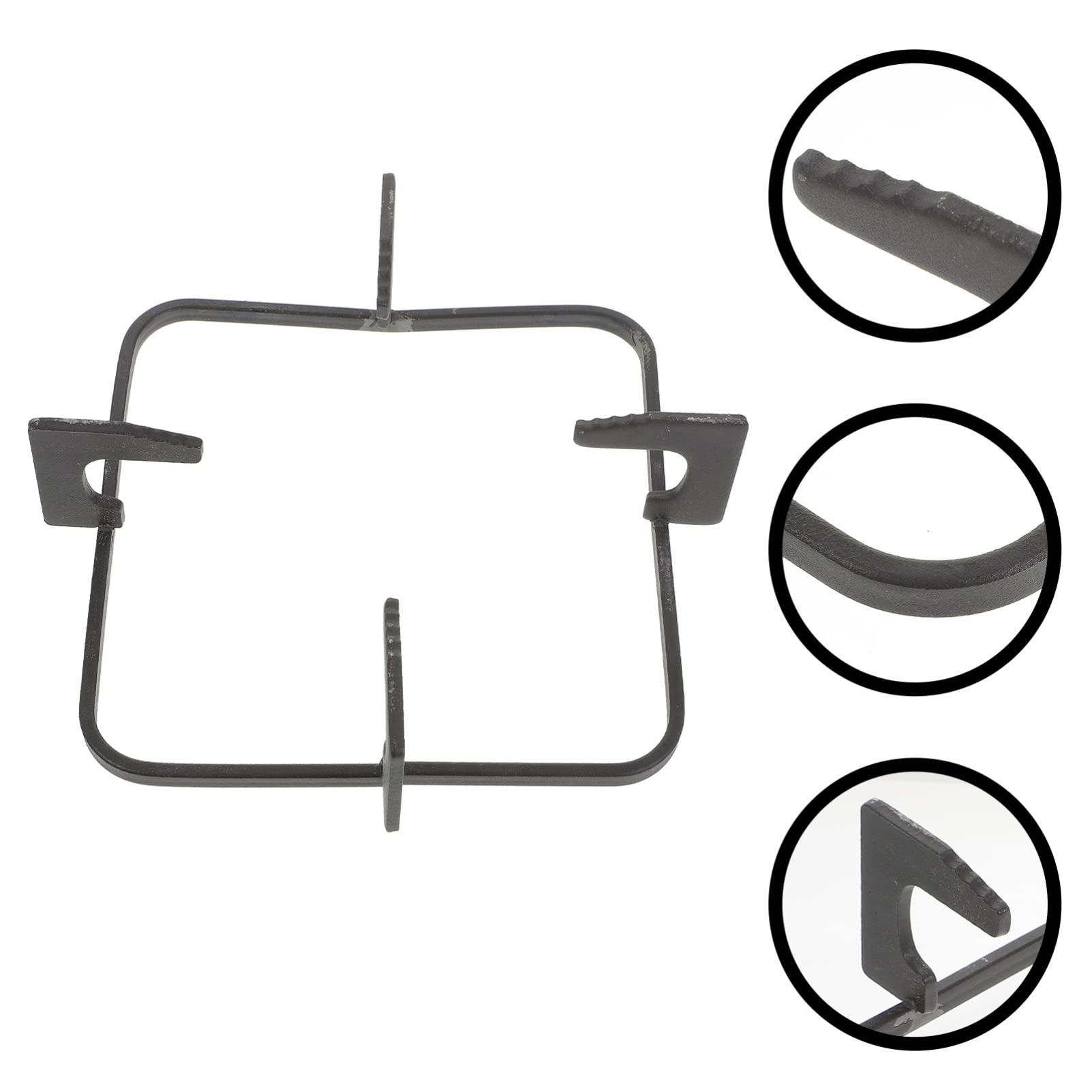 1pc Heavy Duty Cast Iron Gas Stove Bracket - Fire Stove Stand, Burner Rack & Stove Holder for Outdoor Camping, BBQ & Kitchen Use