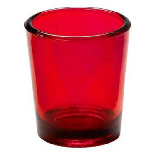 10 Pack Red Glass Votive Tealight Candle Holders - Elegant Wedding, Christmas, Valentine's Day Party Decorations - Perfect for Table Centerpieces, Bridal Showers, and Romantic Home Ambiance