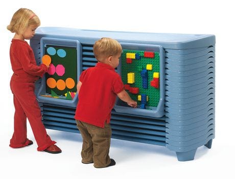 Angeles Rest Spaceline Activity Center with 20 Cots - Durable Daycare & Preschool Furniture for Nap Time & Play Areas - Perfect for Childcare Centers, Schools, and Home Use