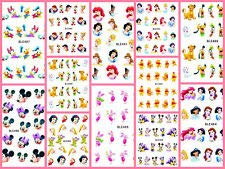 12 Sets Mickey Mouse Cartoon Nail Art Decals - Disney Princess & Minnie Mouse Nail Stickers Kit for DIY Manicure, Party & Cosplay Accessories