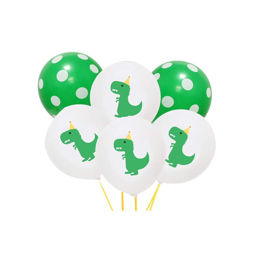 Dinosaur Balloons for Party Decorations - Dino Themed Aluminum Mylar Helium Balloons for Birthday, Wedding, Graduation & Baby Shower - Jungle Theme Party Supplies (Pack of 9) - Perfect for Dinosaur Birthday Parties, Jurassic Decorations & Prehistoric Celebrations