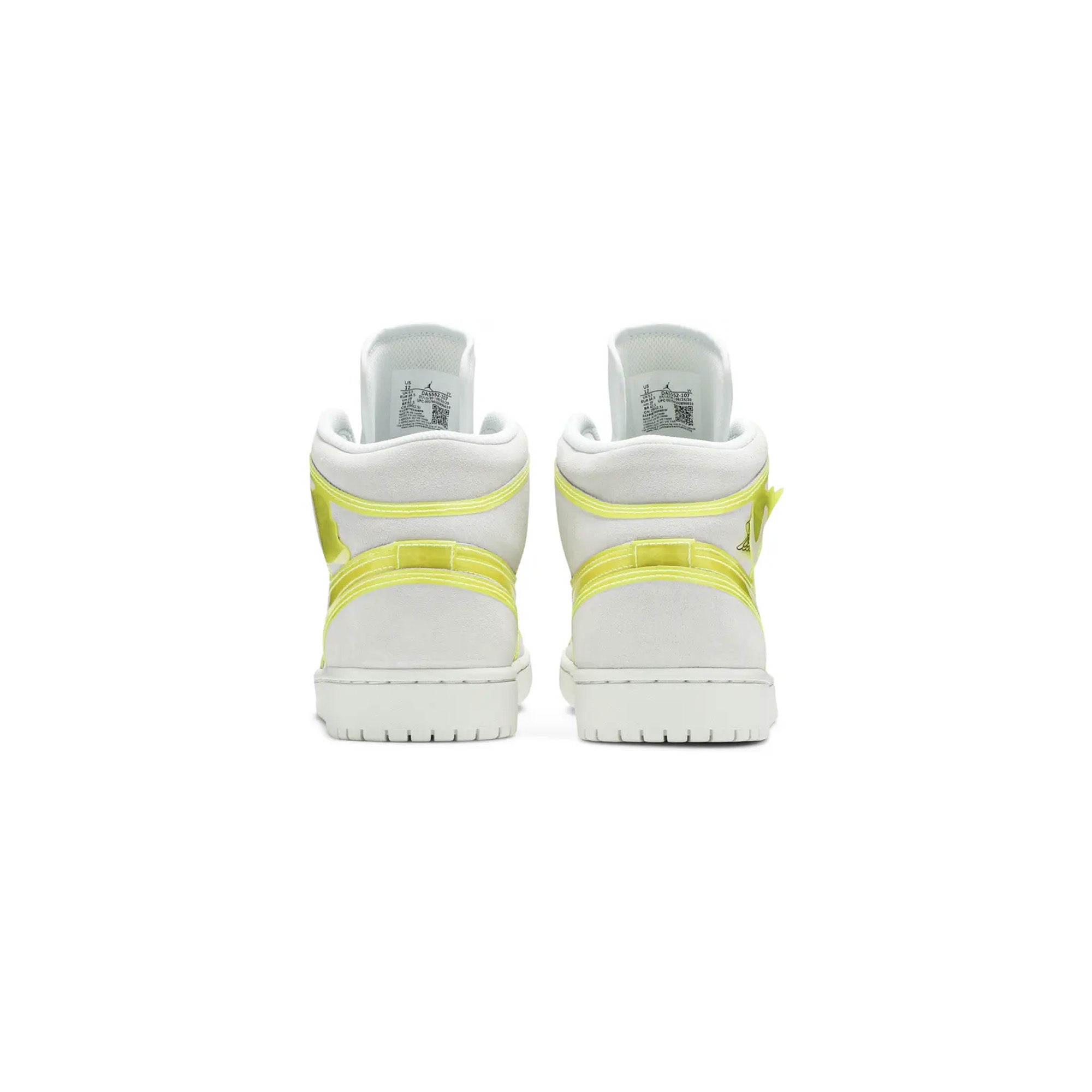 Air Jordan 1 Mid LX 'Off White Opti Yellow' Women's Basketball Shoes - Retro Sneakers for Streetwear & Casual Fashion | Perfect for Urban Style, Gym & Everyday Wear