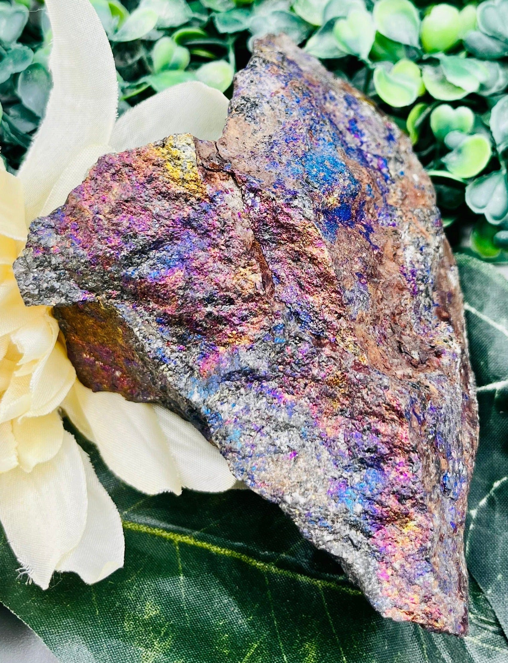 Natural Chalcopyrite Crystal Specimen - Raw Copper Ore Mineral for Collectors, Healing, and Decor | Perfect for Rockhounding, Geology Study, and Home Display
