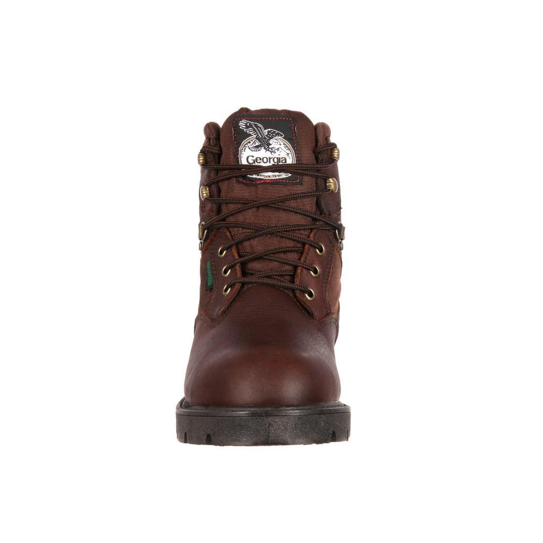 Homeland 6 Waterproof Work Boots - Men's Steel Toe Safety Shoes for Construction & Outdoor Work - Slip Resistant & Comfortable for All-Day Wear