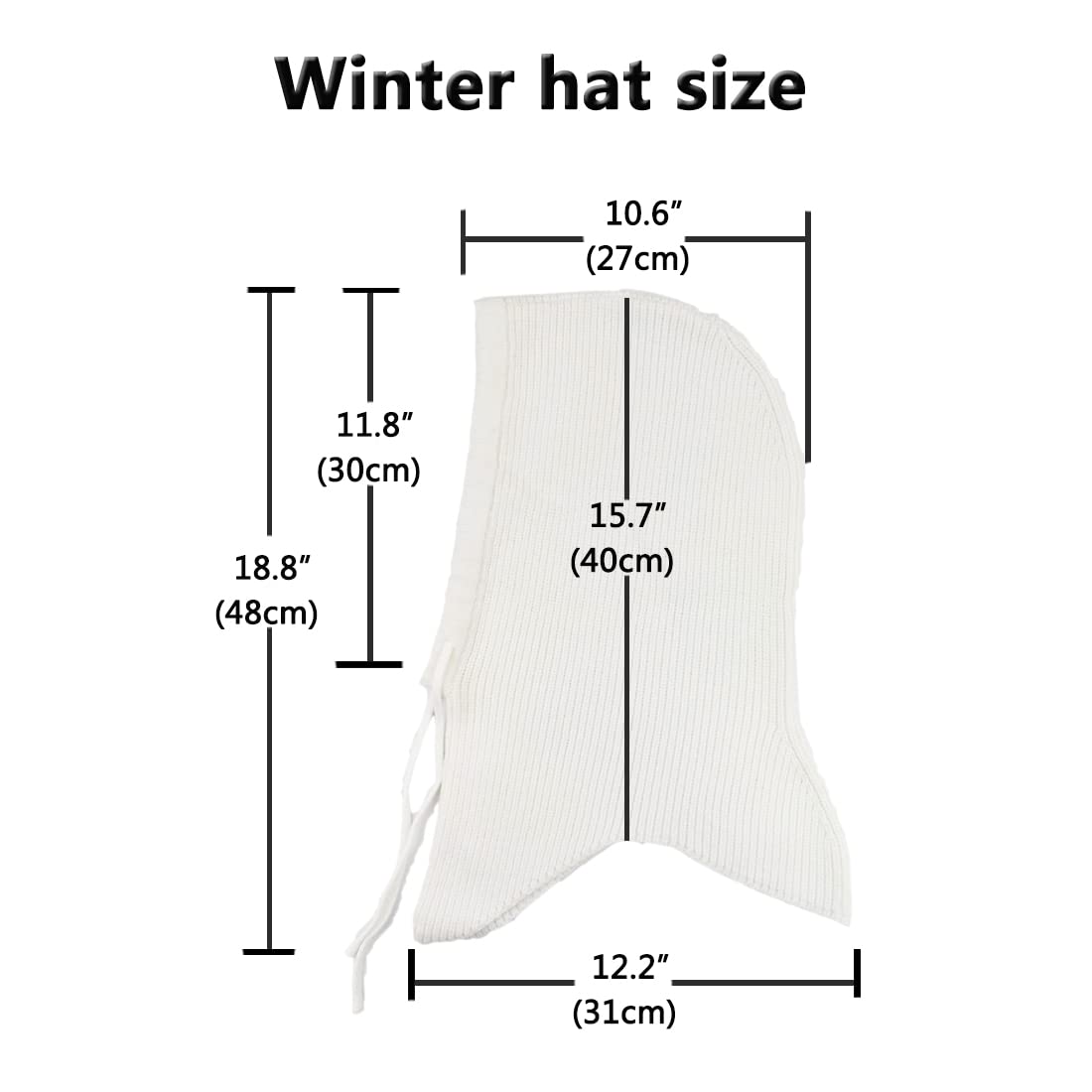 Facecozy Winter Hats for Women & Men - Wool Blend Hooded Scarf, Balaclava, Knit Skull Cap Beanie & Neck Gaiter - Warm Cold Weather Accessories for Skiing, Snowboarding & Outdoor Activities