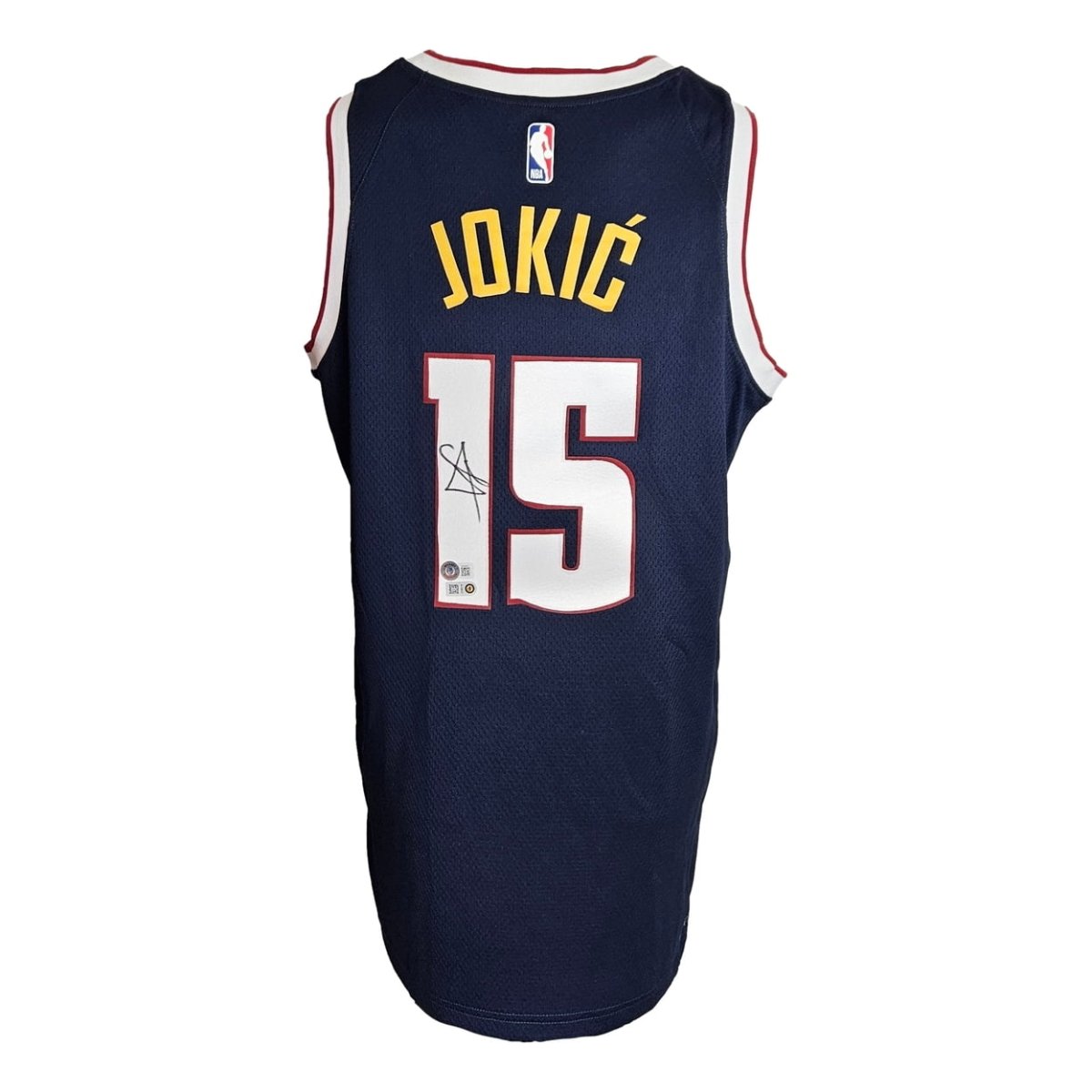 Authentic Nikola Jokic Signed Denver Nuggets Nike Icon Edition Swingman Jersey - Limited Edition Basketball Memorabilia for Fans & Collectors - Perfect for Game Day, Display, or Gift Giving