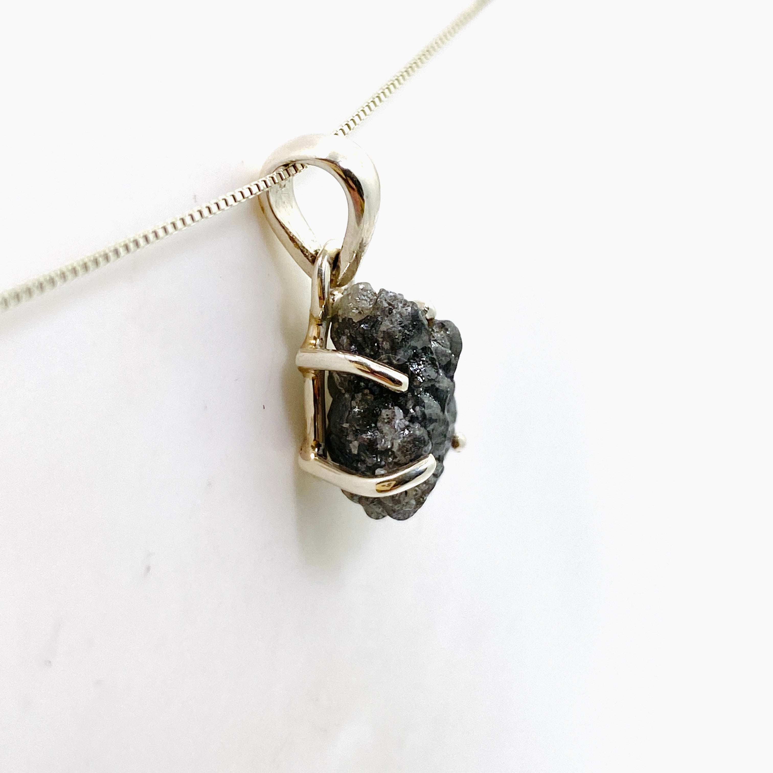 Natural Freeform Rough Diamond Pendant Necklace PPGJ1037 - Unique Handmade Jewelry for Women, Boho Chic Style, Perfect for Weddings & Special Occasions