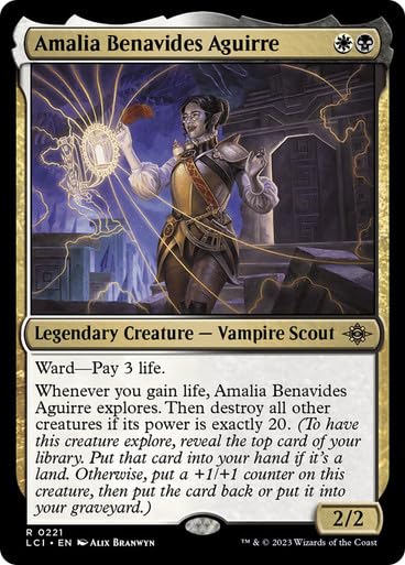 Amalia Benavides Aguirre (221) The Lost Caverns of Ixalan MTG Card - Rare Magic: The Gathering Collectible for Deck Building & Strategy Gameplay