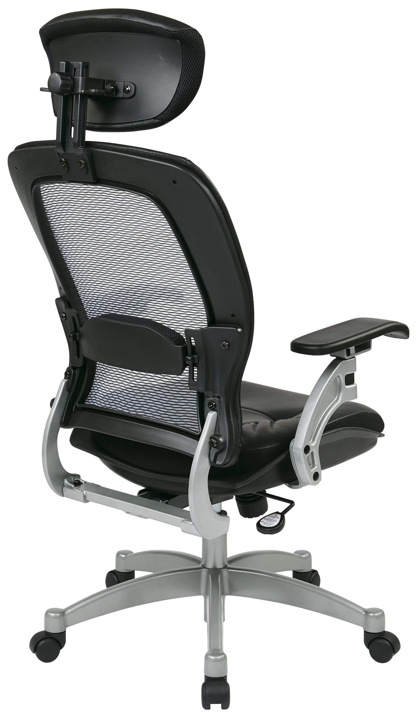 Ergonomic Mesh Office Chair with Adjustable Headrest & Lumbar Support - Breathable High Back Computer Desk Chair for Home & Office Workspaces - Ideal for Long Hours of Sitting, Gaming & Remote Work
