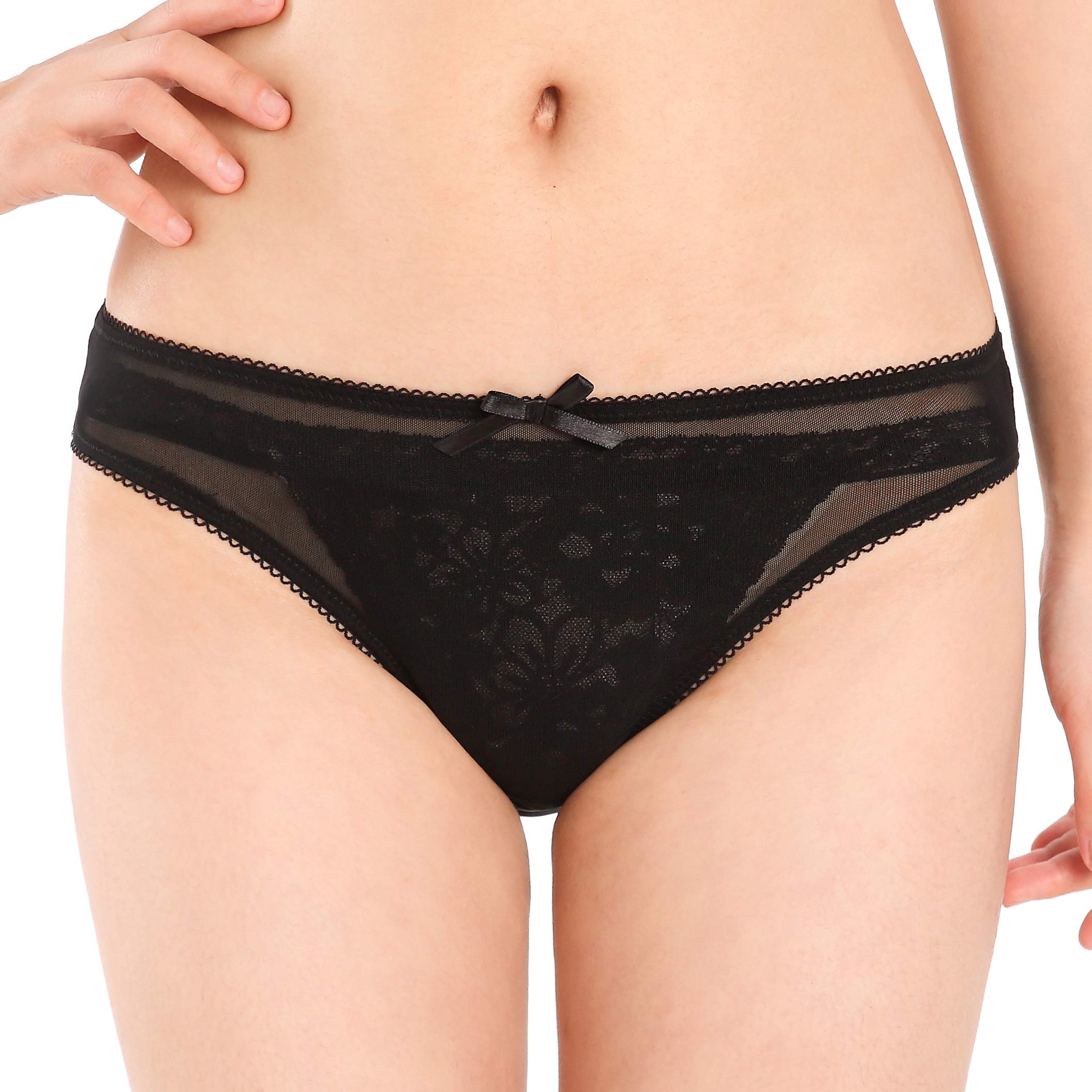 Satini Women's Nylon Sheer Bikini Briefs Panties - Comfortable & Sexy Underwear for Everyday Wear, Beach, Yoga & Intimate Moments
