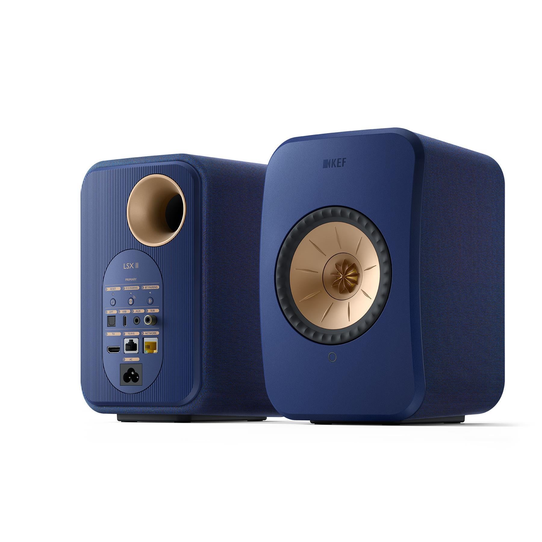 KEF LSX II Wireless HiFi Speakers - Premium Bluetooth Bookshelf Speakers with High Resolution Audio for Home Theater & Music Listening
