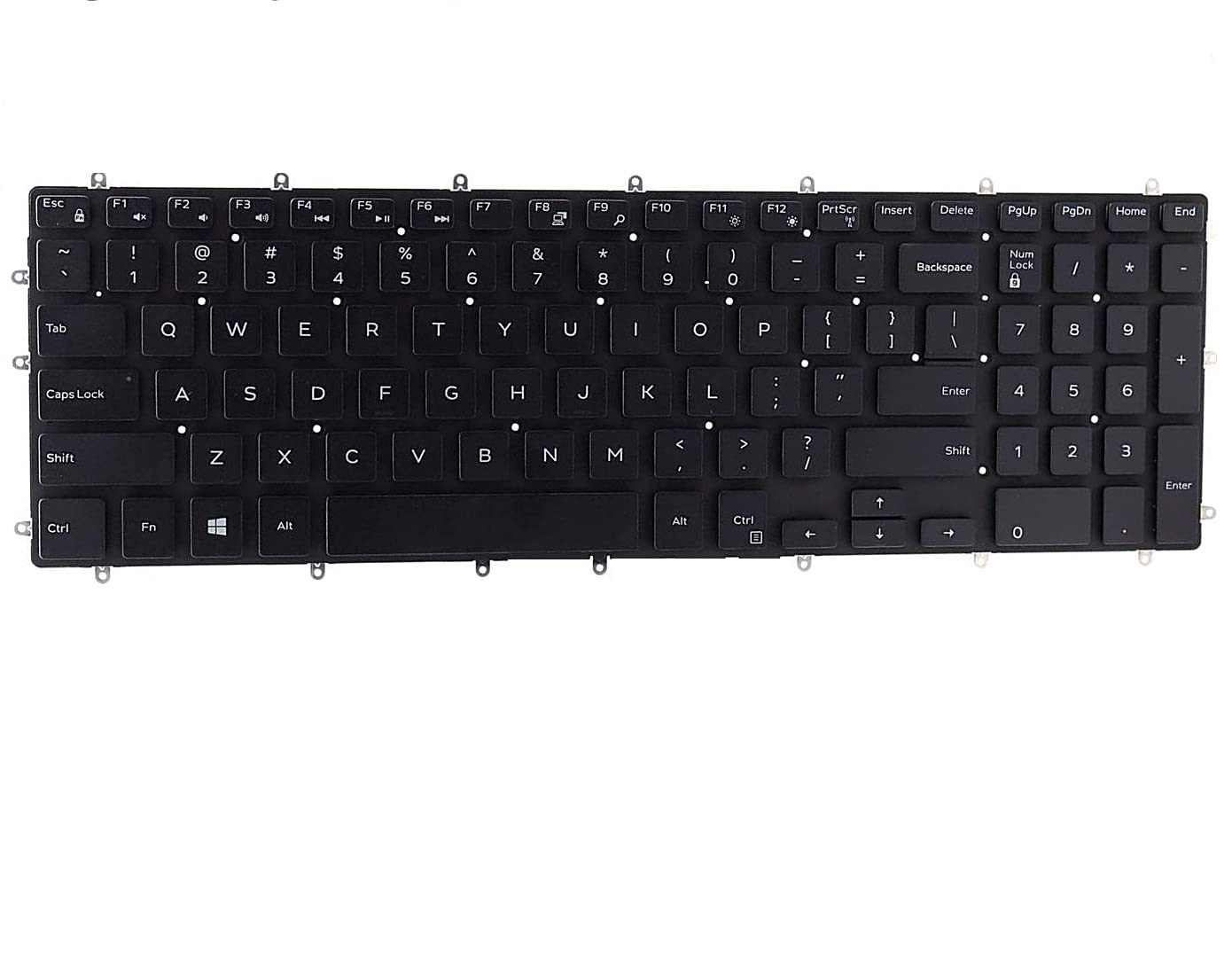 Replacement US Layout Non-Backlit Keyboard for Dell Latitude 3590 Laptop - Durable & Compatible for Office Work, Typing, and Business Use