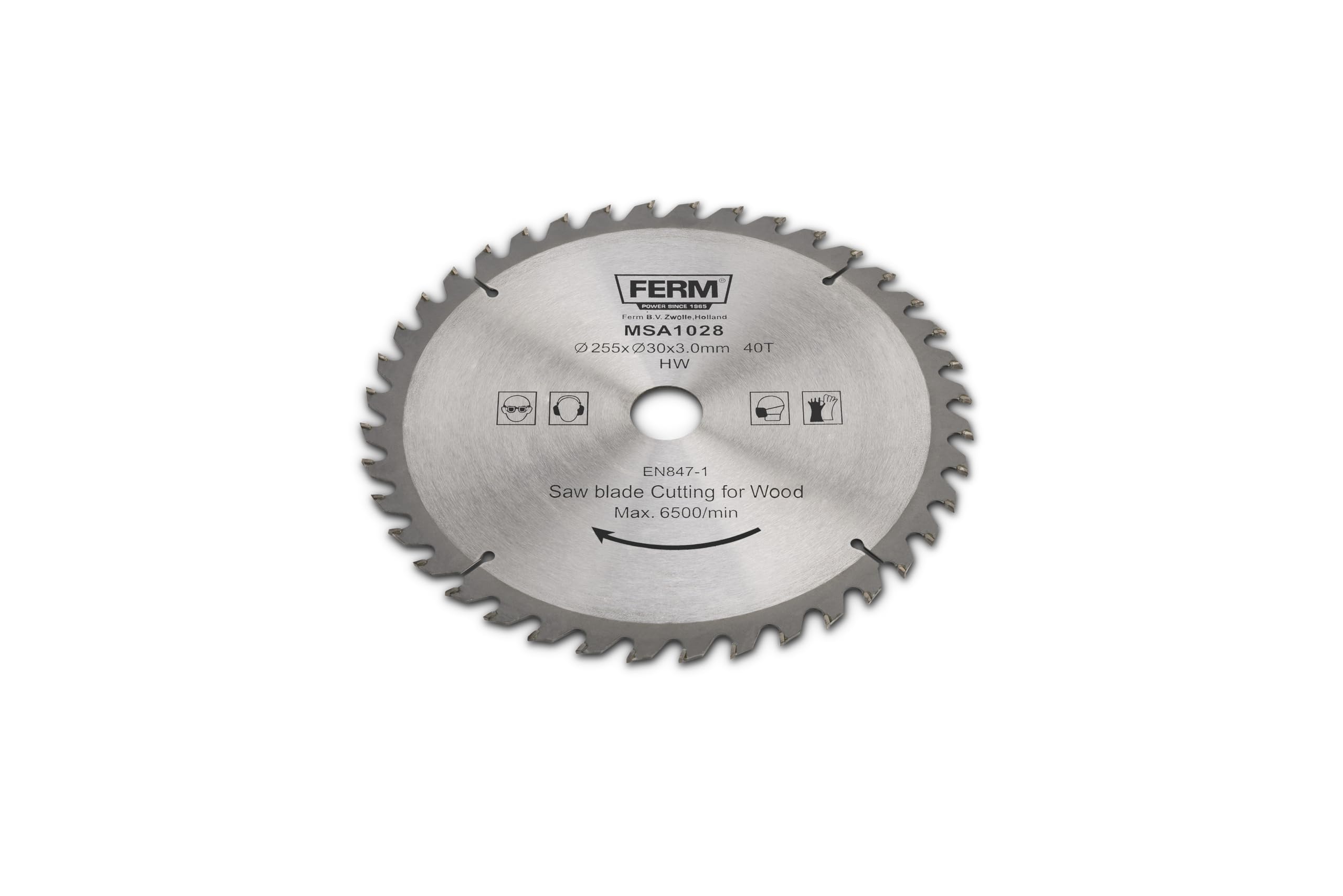 FERM MSA1028 Premium Circular Saw Blade - 7-1/4 Inch, 24T, Carbide Tipped for Wood Cutting - Perfect for DIY Projects, Carpentry & Home Renovations