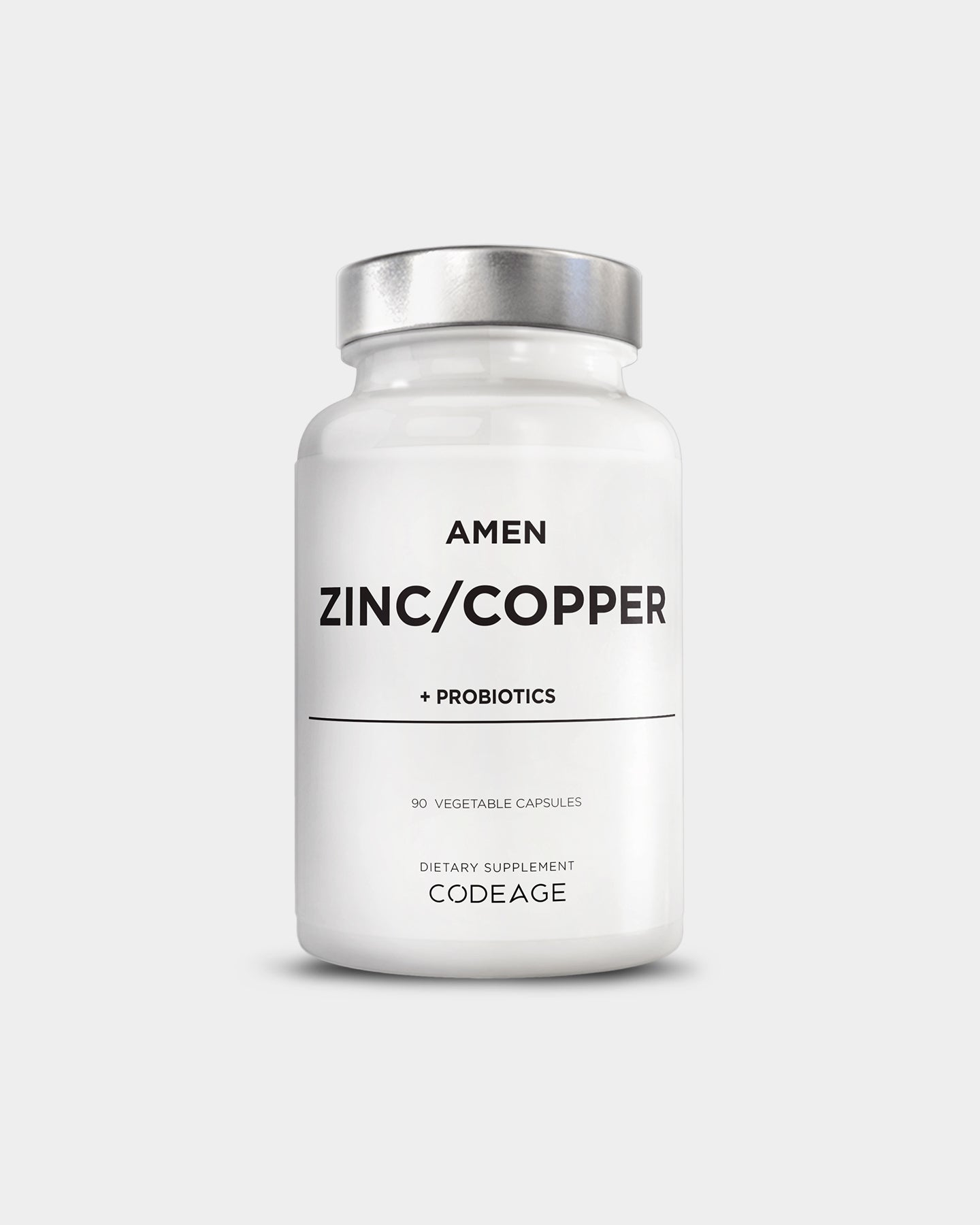 Codeage Amen Zinc & Copper Supplement - Immune Support & Antioxidant Boost for Men & Women - Vegan, Non-GMO, Gluten-Free - Supports Energy, Metabolism & Skin Health - Ideal for Daily Wellness & Immune Defense
