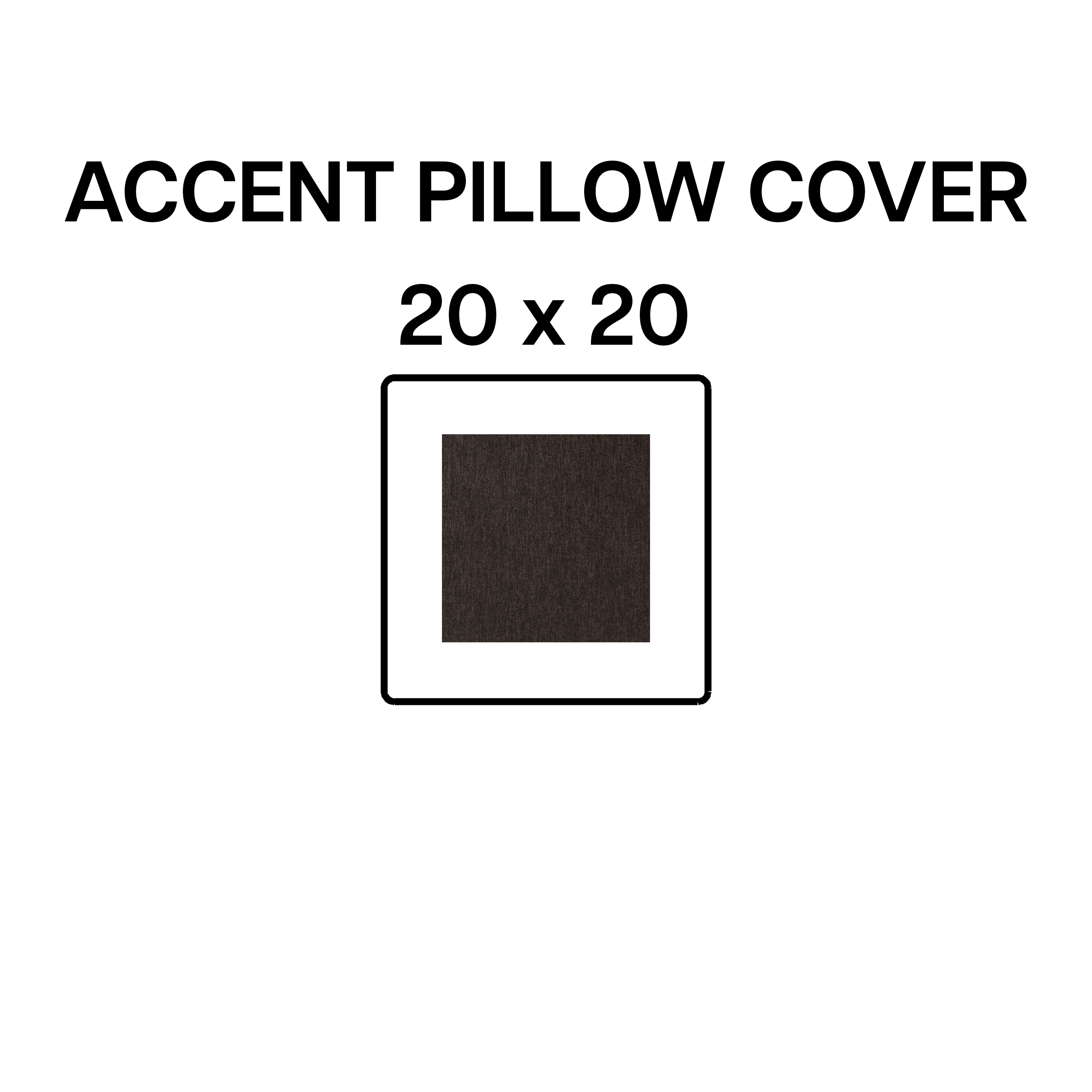 20x20 Inch Decorative Throw Pillow Cover - Graphite Blue Pattern 642-14 - Soft Accent Cushion for Sofa, Bed & Home Decor