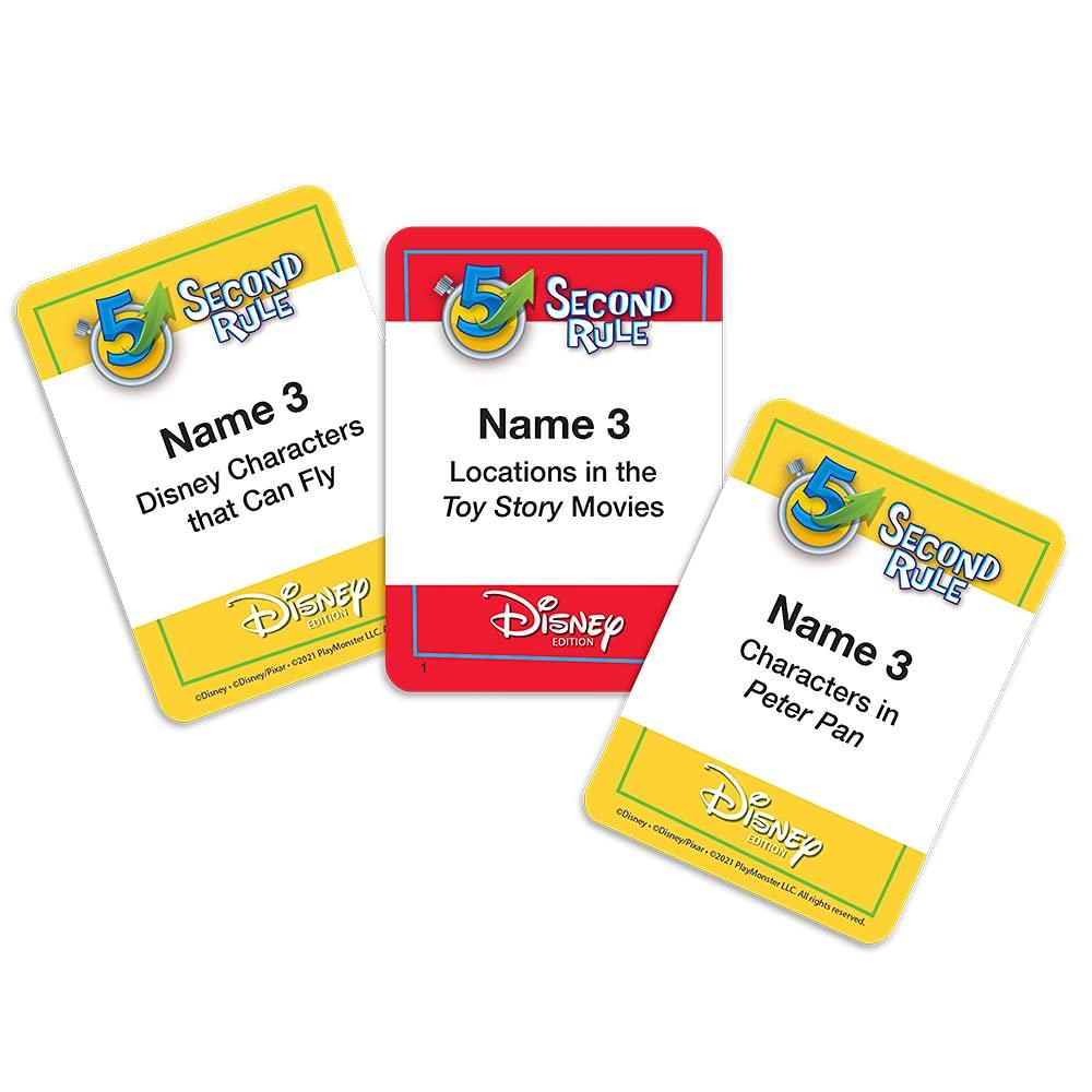 Disney 5 Second Rule Board Game - Fun Family Party Game for Kids & Adults - Perfect for Game Nights, Birthday Parties & Disney Fans