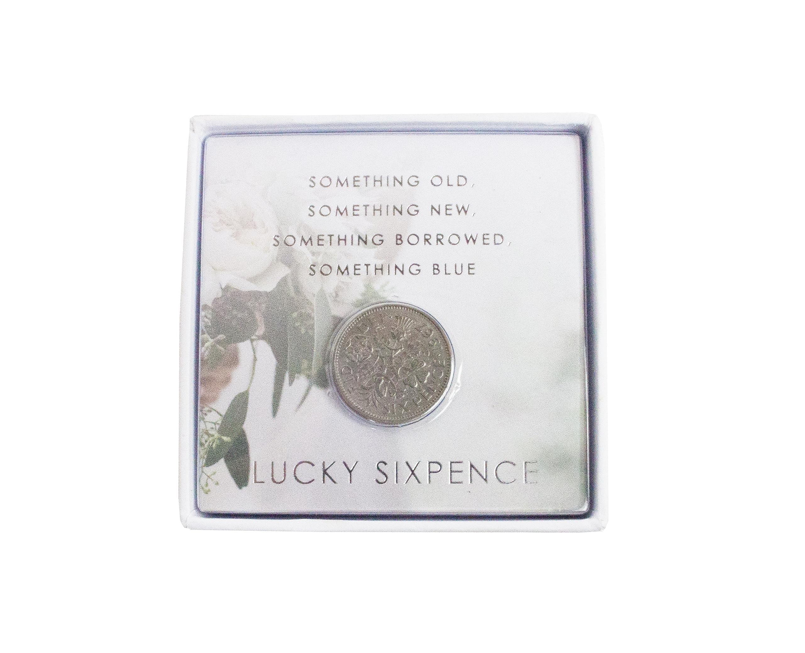 Talking Tables Wedding Lucky Sixpence - Silver Coin for Good Luck - Perfect for Bridal Shoes, Wedding Favors & Something Old Tradition