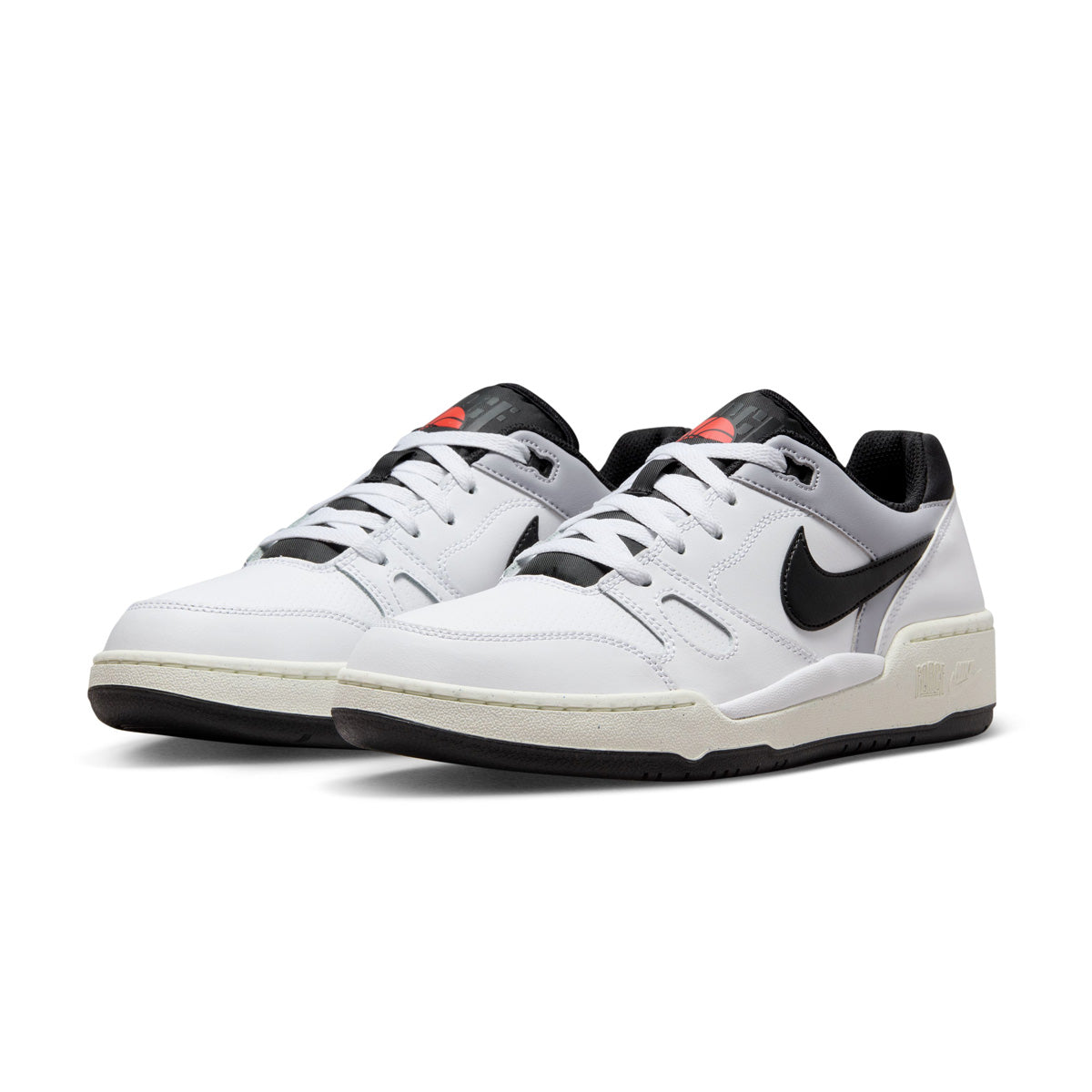 Full Force Low Top Sneakers - White & Black - Casual Streetwear Shoes for Men & Women | Perfect for Running, Gym, and Everyday Wear