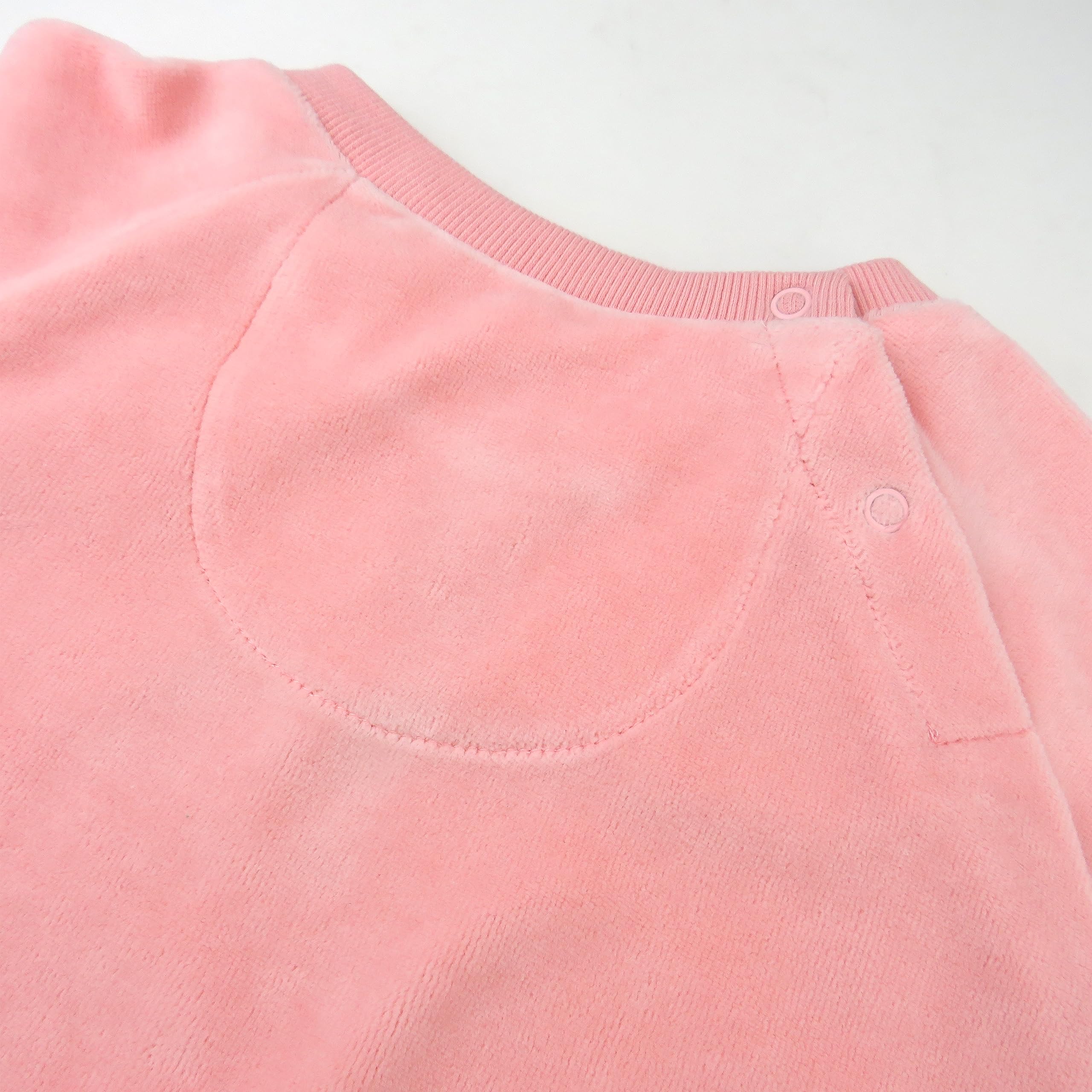 HONESTBABY Soft Velour Pullover Hoodie & Zip Front Sweatshirt with Jogger Sweatpants Set - Cozy Outfit for Baby Boys Girls, Toddler Winter Loungewear, Playdate & Photo Shoot Outfits