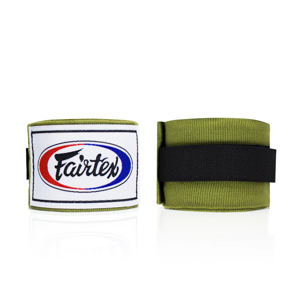 Fairtex HW2 Elastic Cotton Hand Wraps for Muay Thai Boxing - Premium Hand Protection for Training, Sparring & MMA Fighting