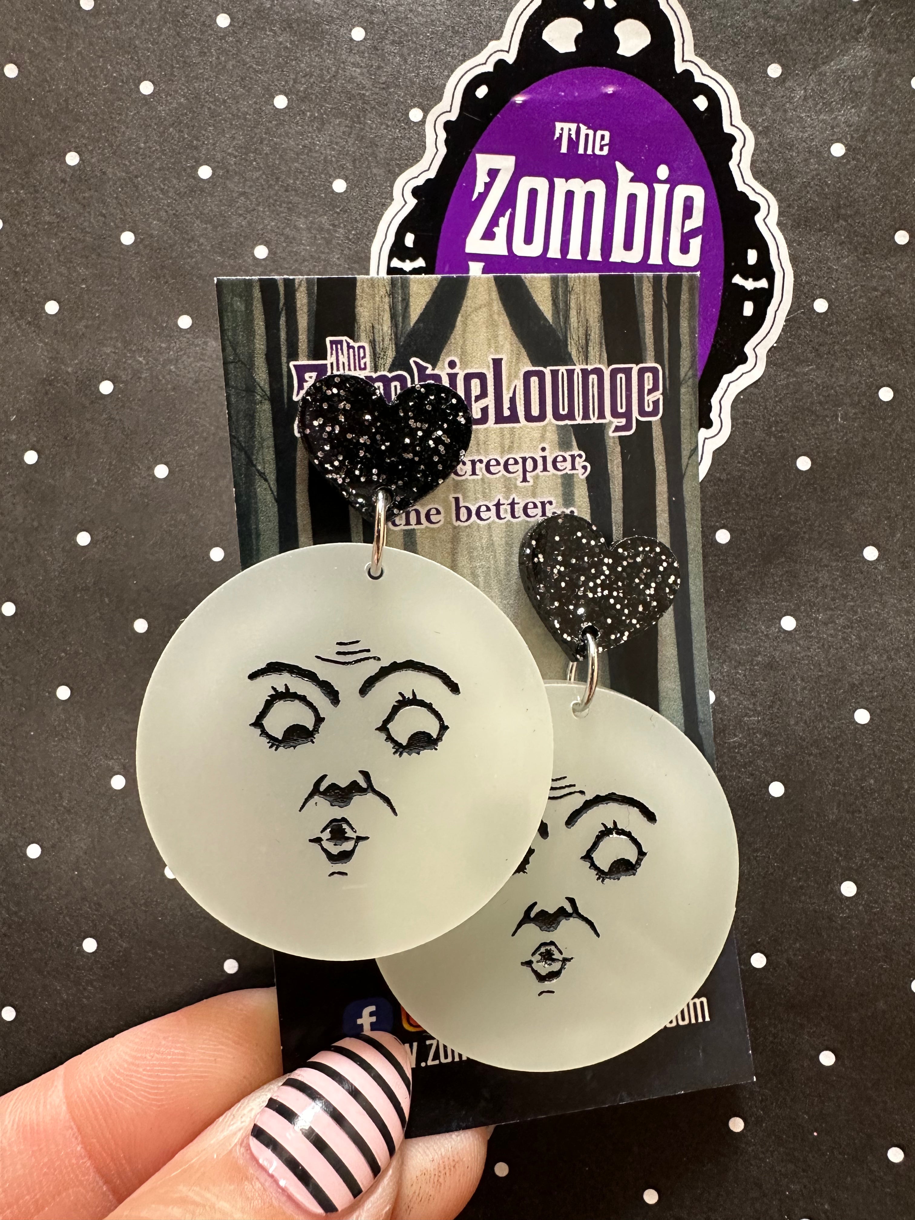 Vintage Moon Man Stud Earrings - Unique Celestial Jewelry for Women, Perfect for Boho & Festival Outfits