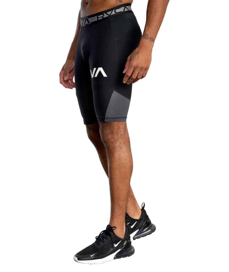 RVCA Men's Compression Shorts - Moisture-Wicking Workout & Running Shorts for Gym, Cycling & Active Lifestyle