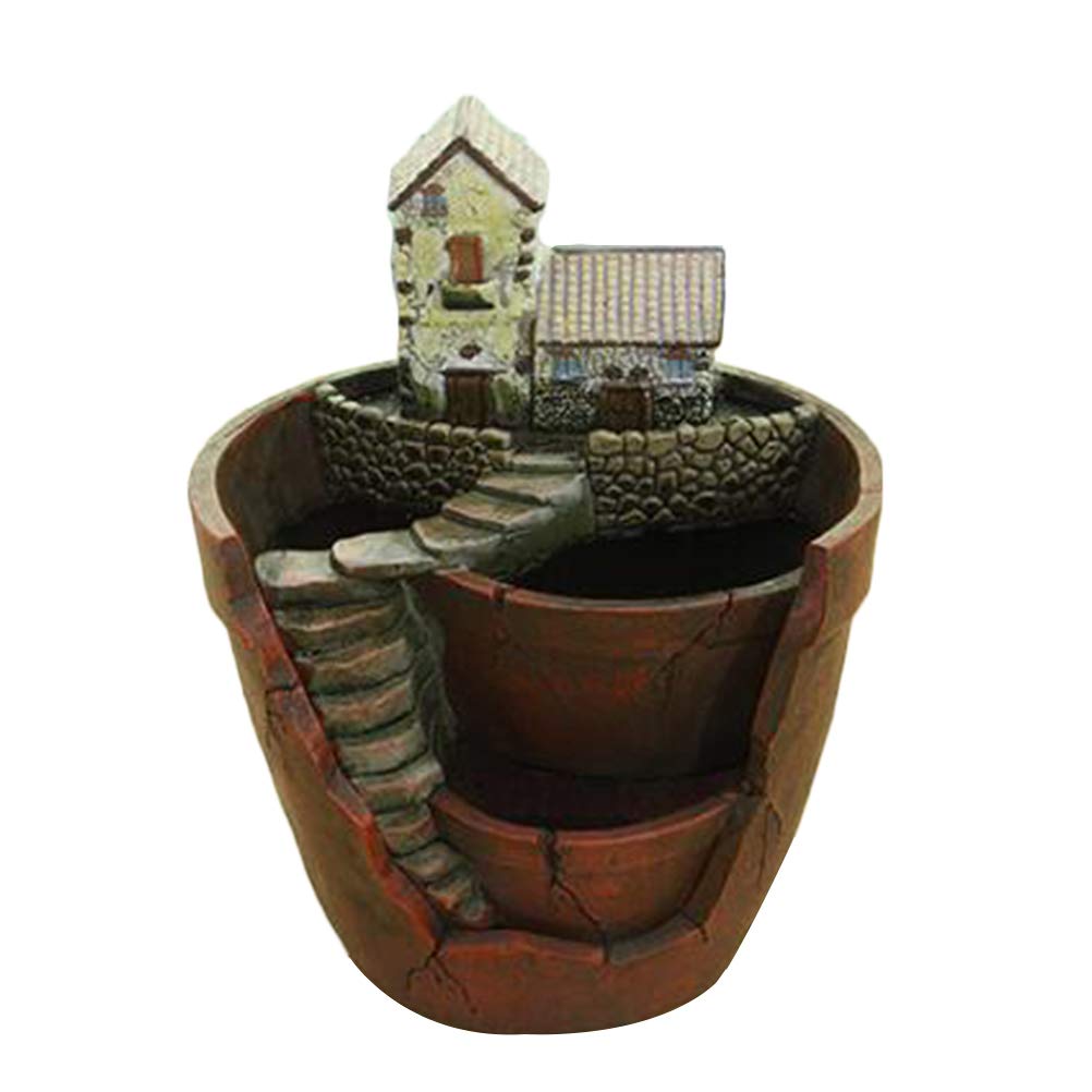 Hanging Flower Pots - Resin Planters with Artificial Flowers for Indoor & Outdoor Garden Decor - Perfect for Balcony, Patio, and Home Decoration