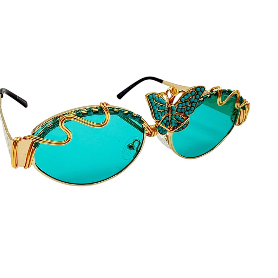 TURQUOISE BUTTERFLY Limited Edition Handmade Jewelry - Elegant Necklace for Women, Perfect for Weddings, Parties & Special Occasions