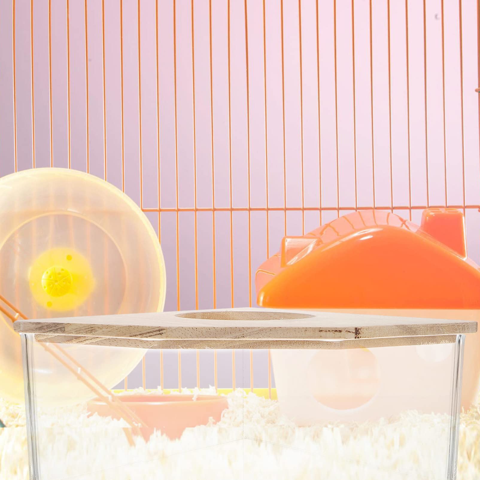 Balacoo Acrylic Hamster Toilet & Bathroom Sand Bin - Small Pet Bathing Accessories for Hamsters, Chinchillas - Durable Toy Container & Bathtub for Cage - Perfect for Small Animal Hygiene and Playtime